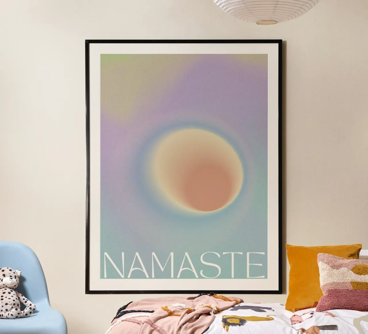 Namaste poster con telaio in alluminio da treechild