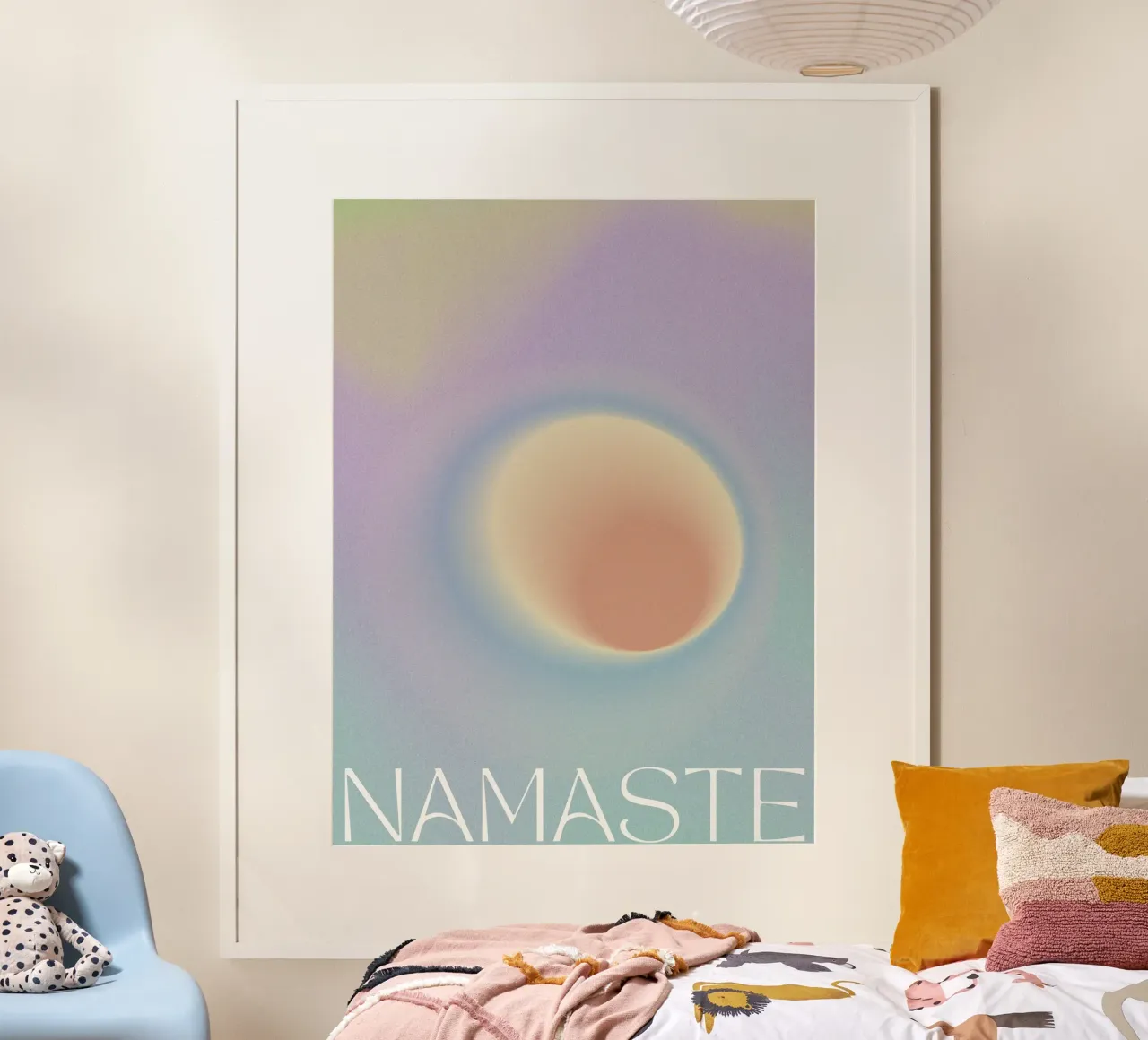 Namaste poster con telaio in alluminio da treechild