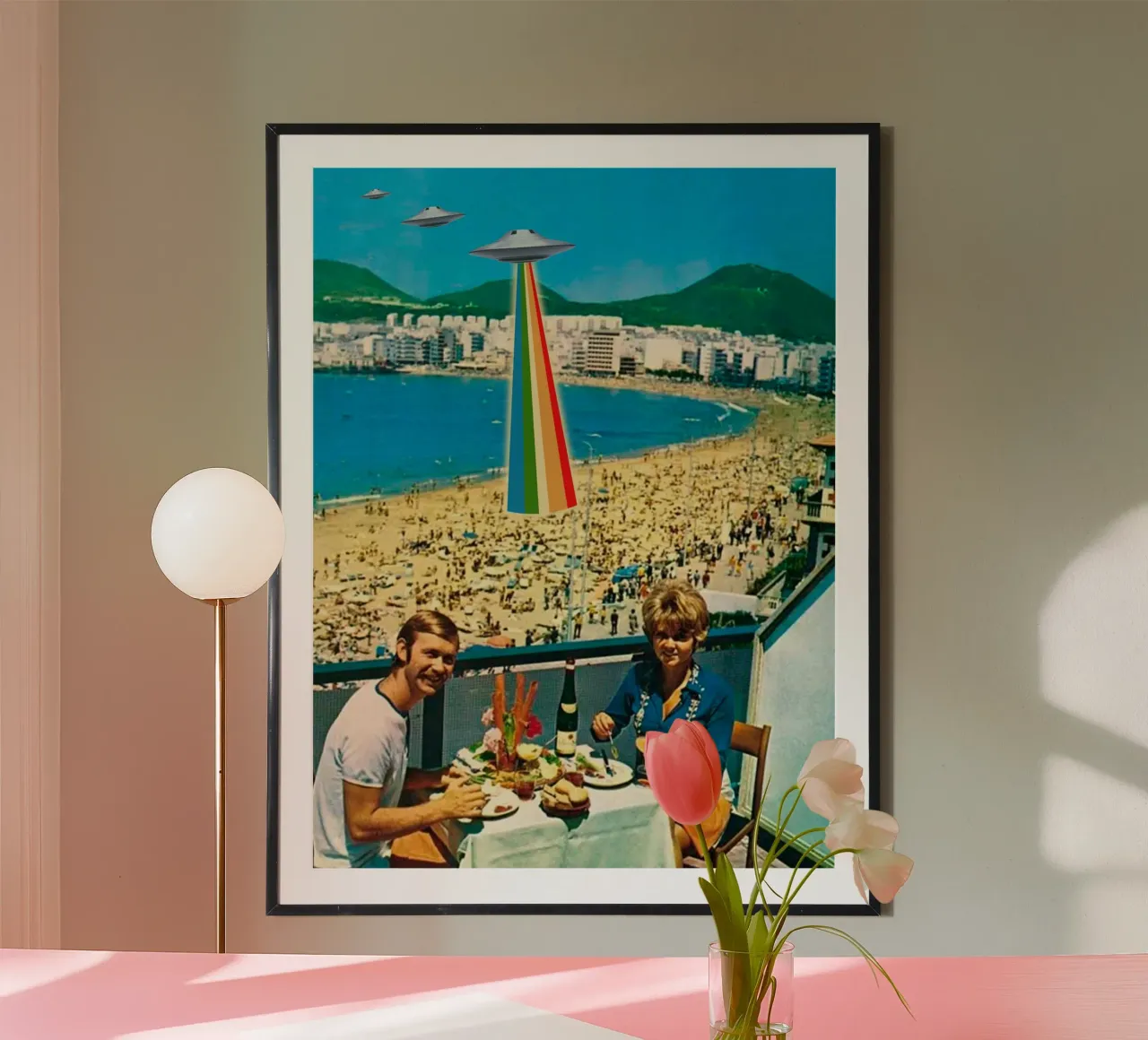 A Summer Vacation poster con telaio in legno da MsGonzalez