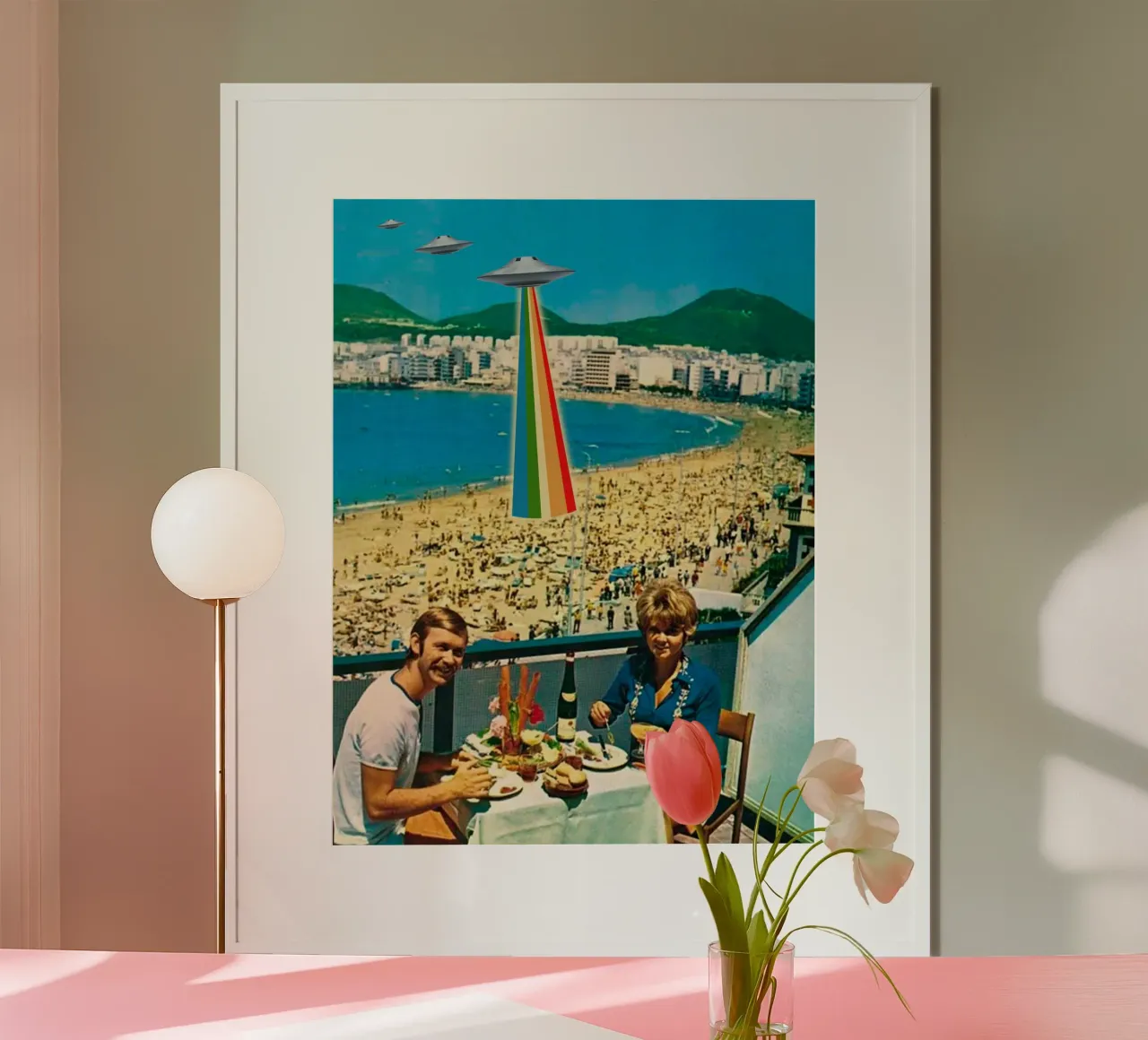 A Summer Vacation poster con telaio in legno da MsGonzalez