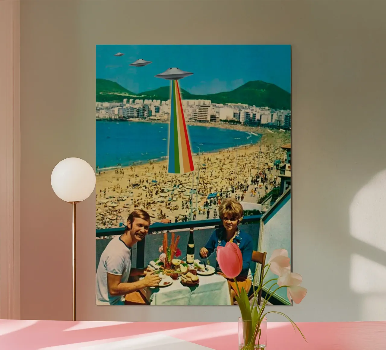 A Summer Vacation poster con telaio in legno da MsGonzalez