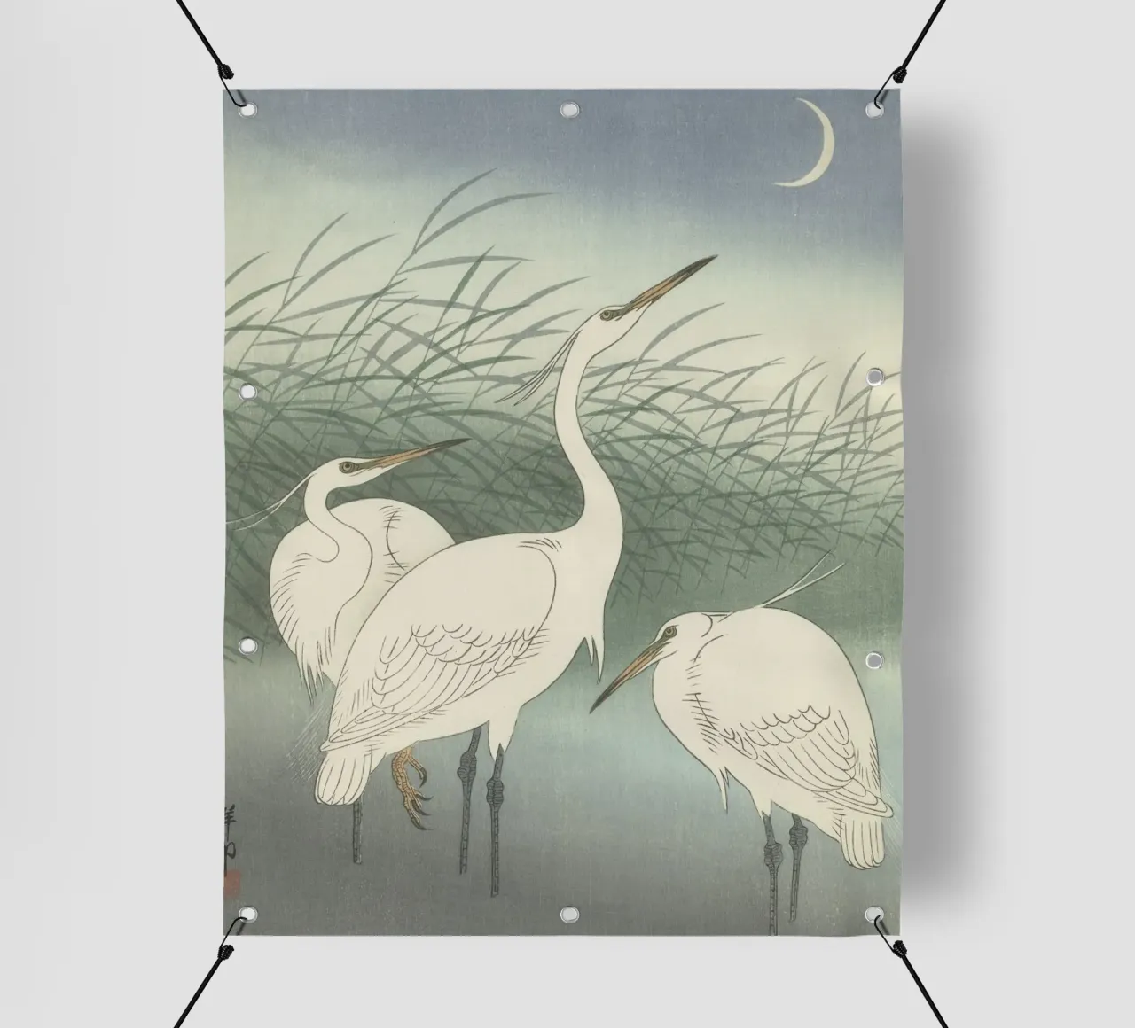 Aironi in acque basse - Ohara Koson telo in pvc da William Store
