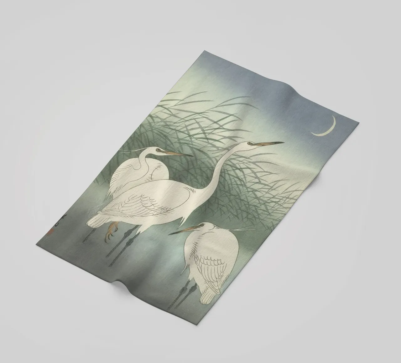 Garzas en aguas poco profundas - Ohara Koson toalla de playa de William Store