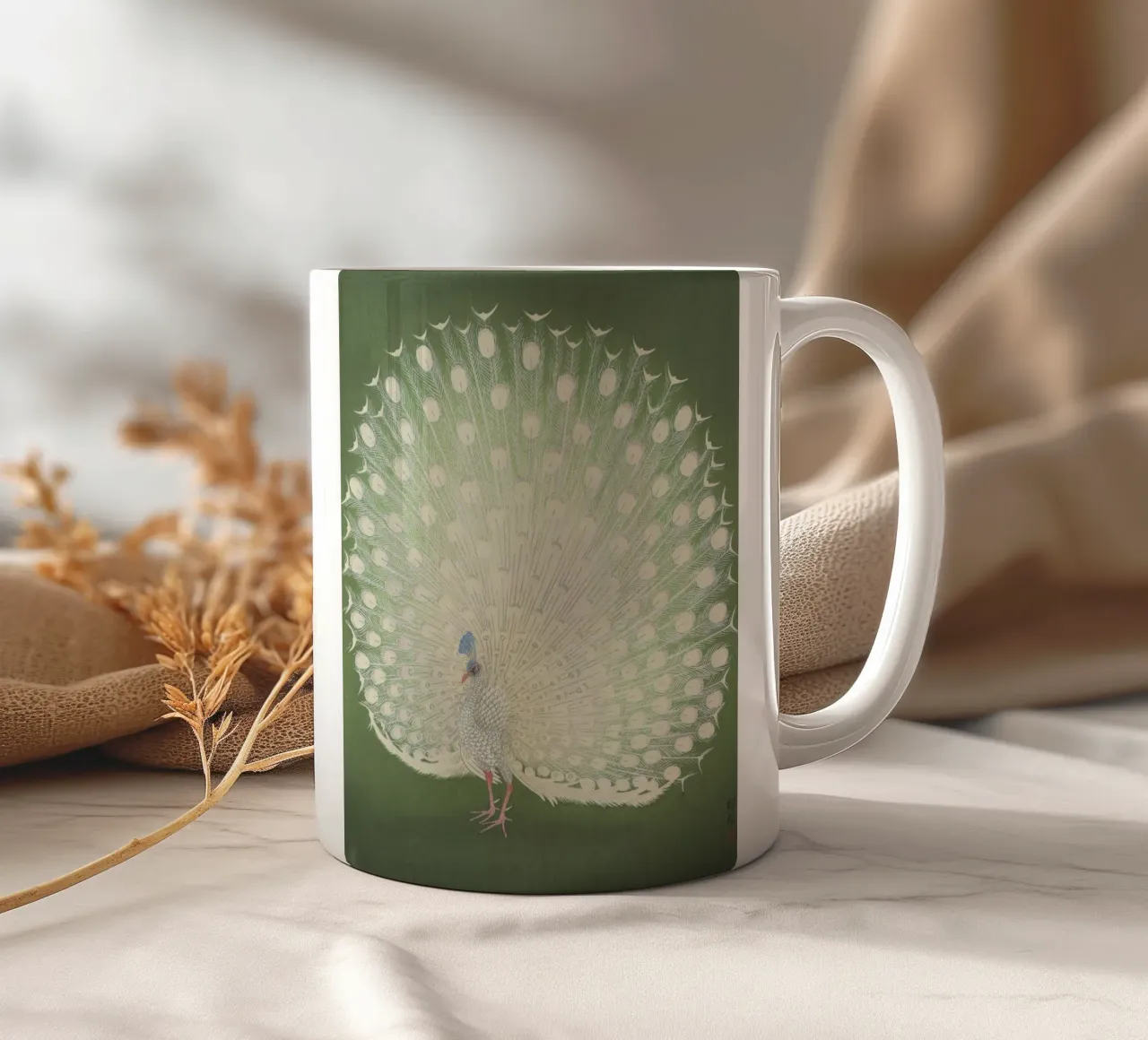 Pavone - Ohara Koson tazza in ceramica da William Store