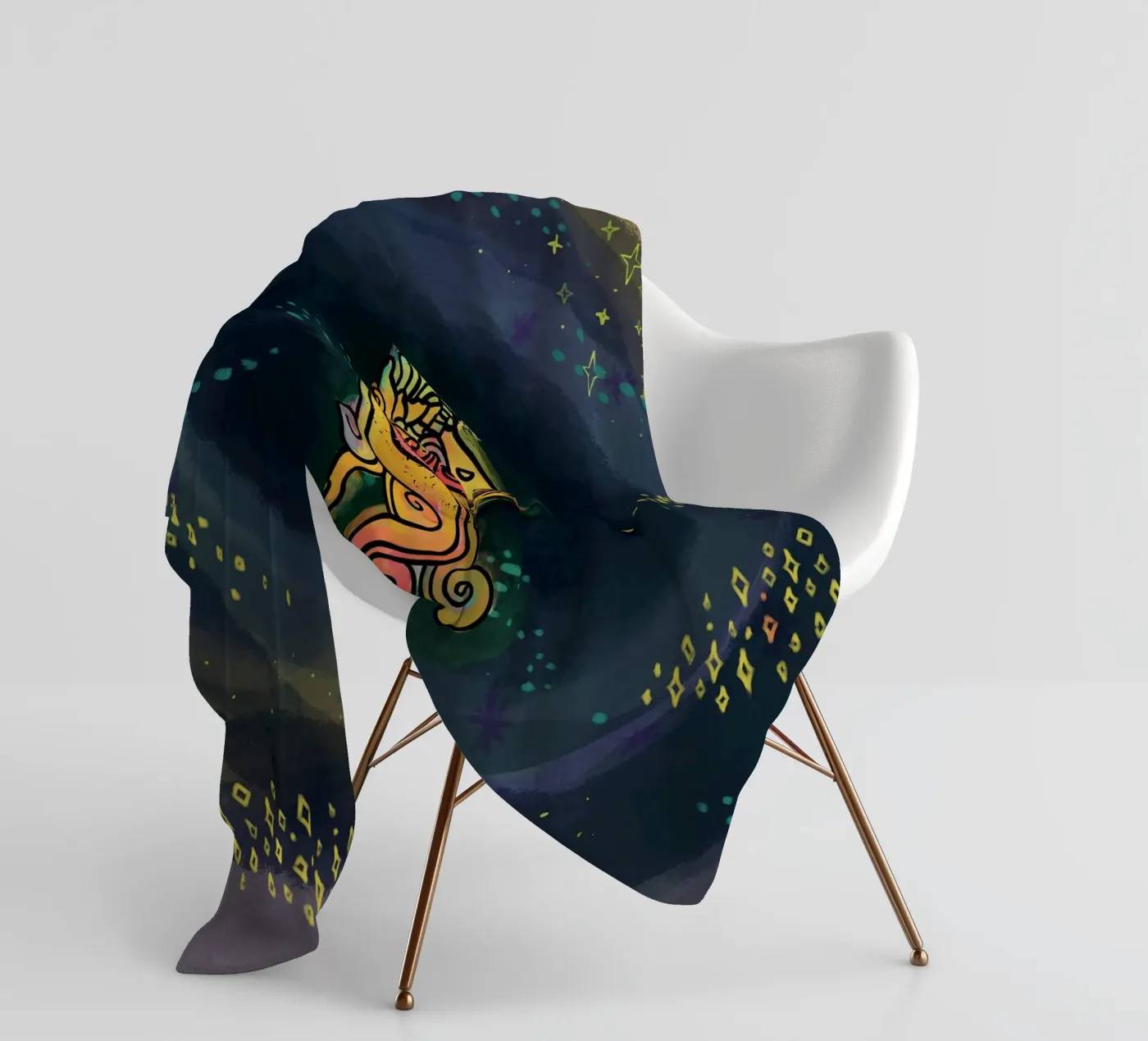 Curious Jupiter Fleecedecke von Charlie's Heart