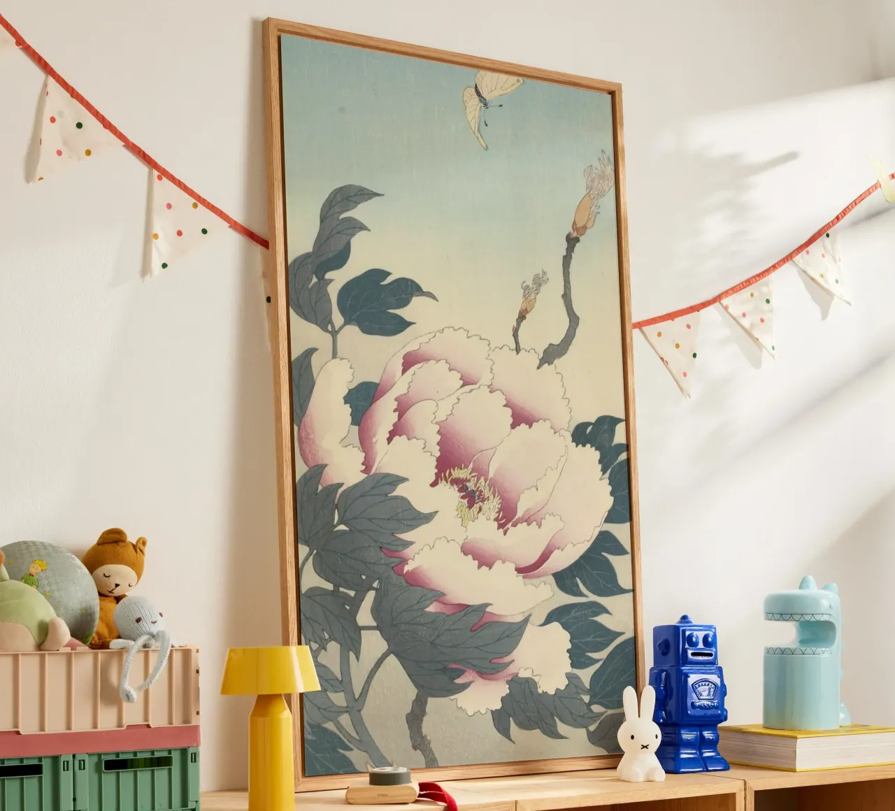 Peony with Butterfly- Ohara Koson acrylic glass by William Store