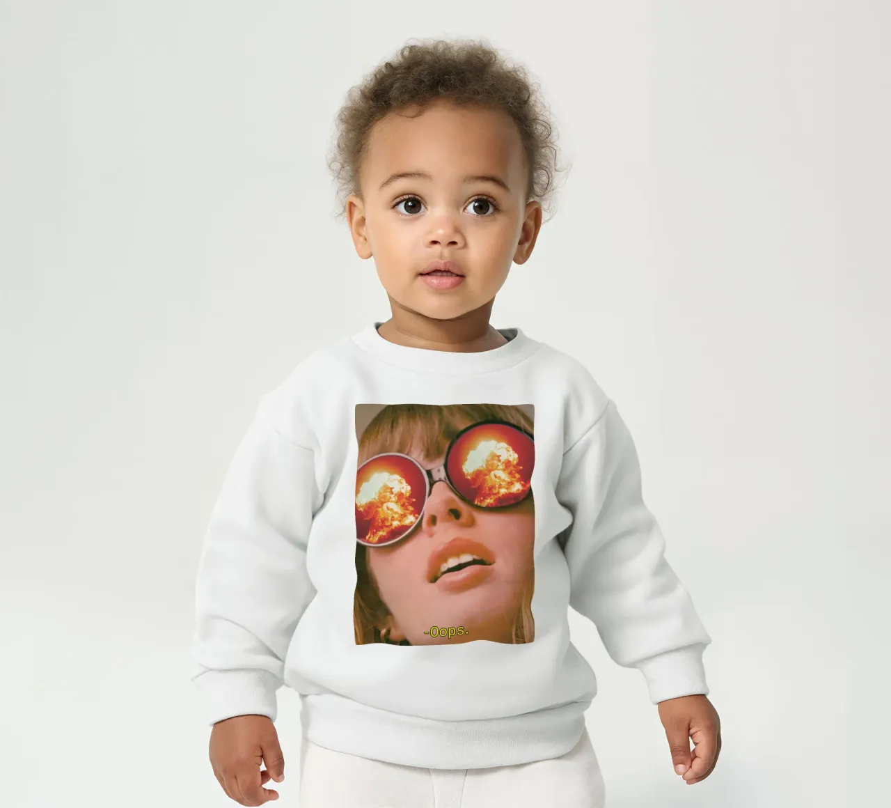 Oops. (The Explosion) baby sweatshirt by MsGonzalez