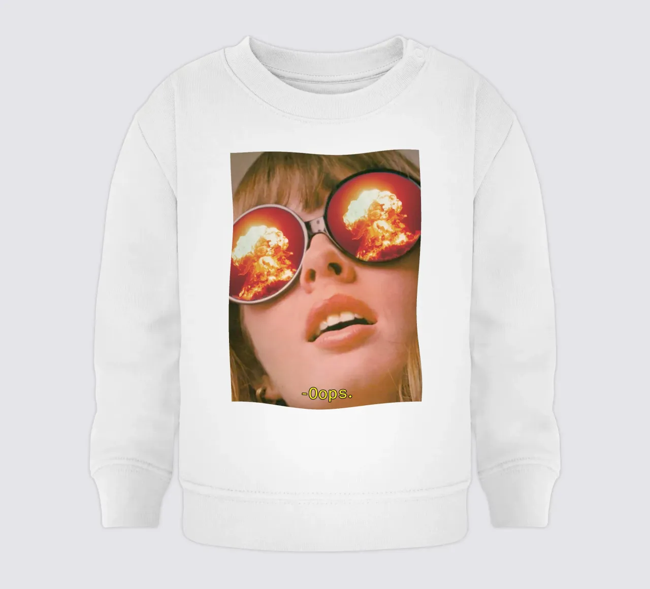 Oops. (The Explosion) baby sweatshirt by MsGonzalez