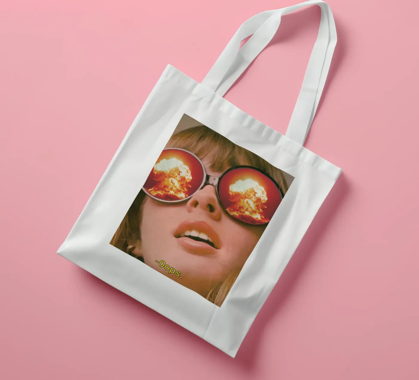 Oops. (The Explosion) tote bag by MsGonzalez
