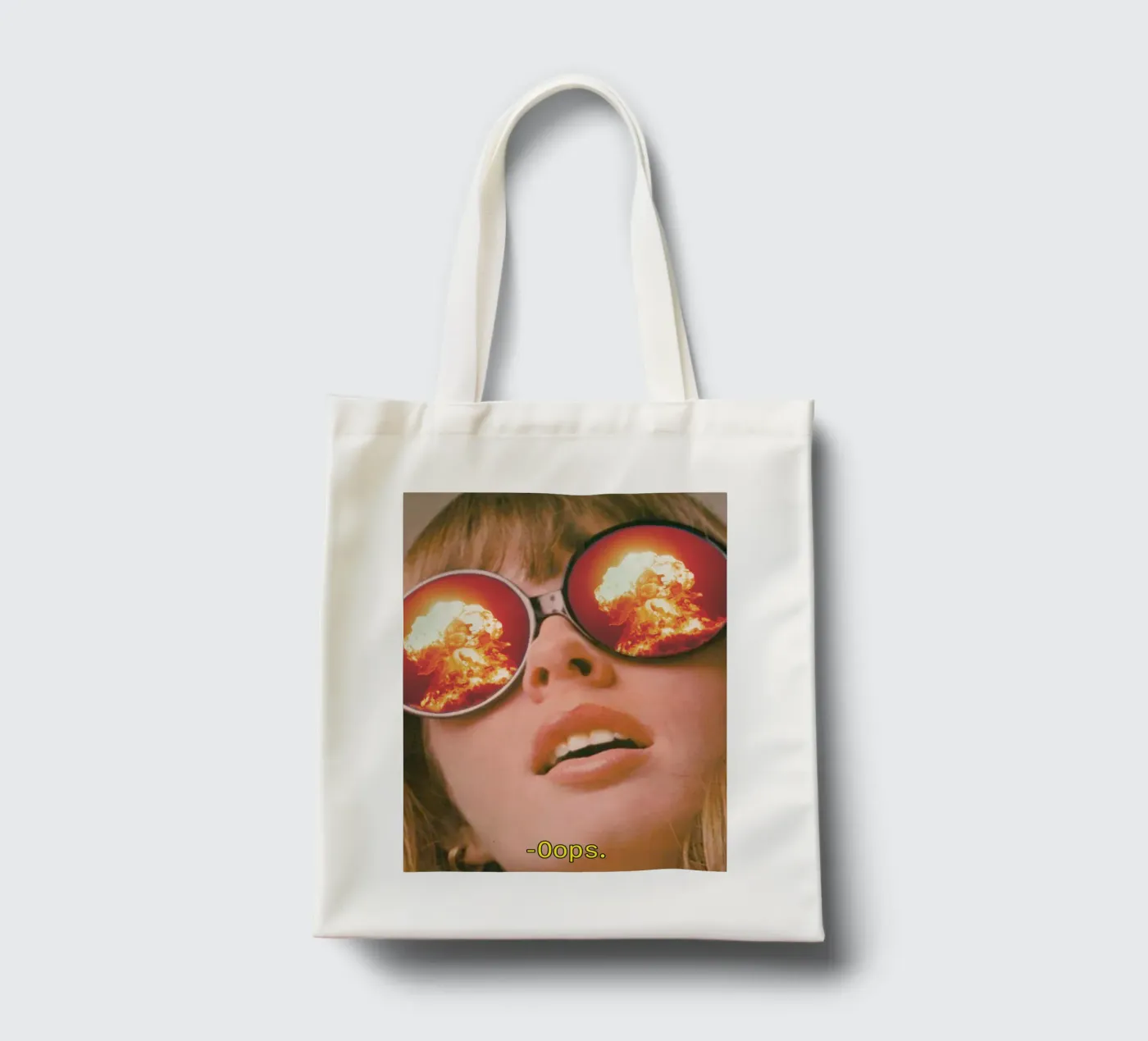 Oops. (The Explosion) tote bag by MsGonzalez