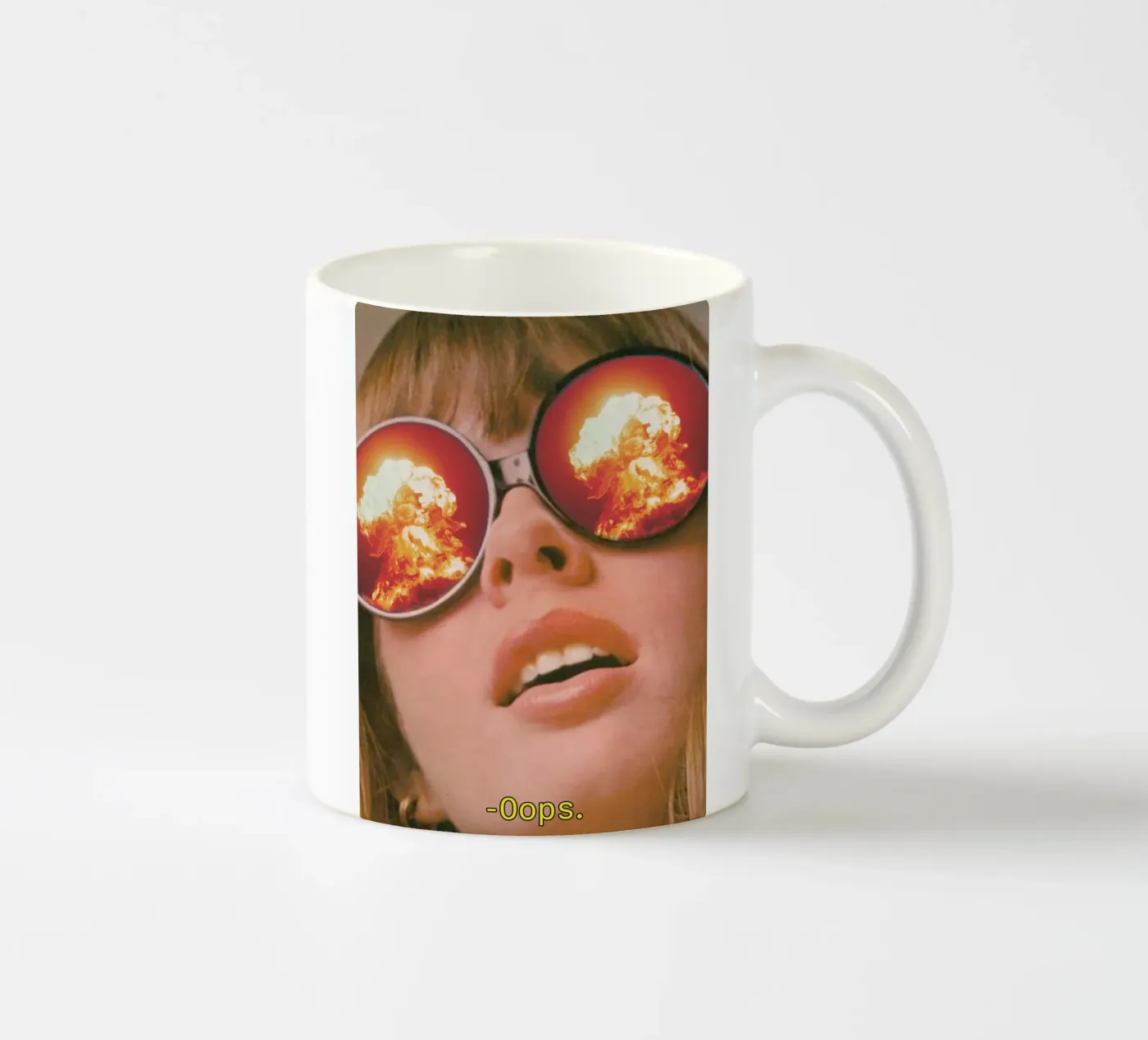 Oops. (The Explosion) ceramic mug by MsGonzalez
