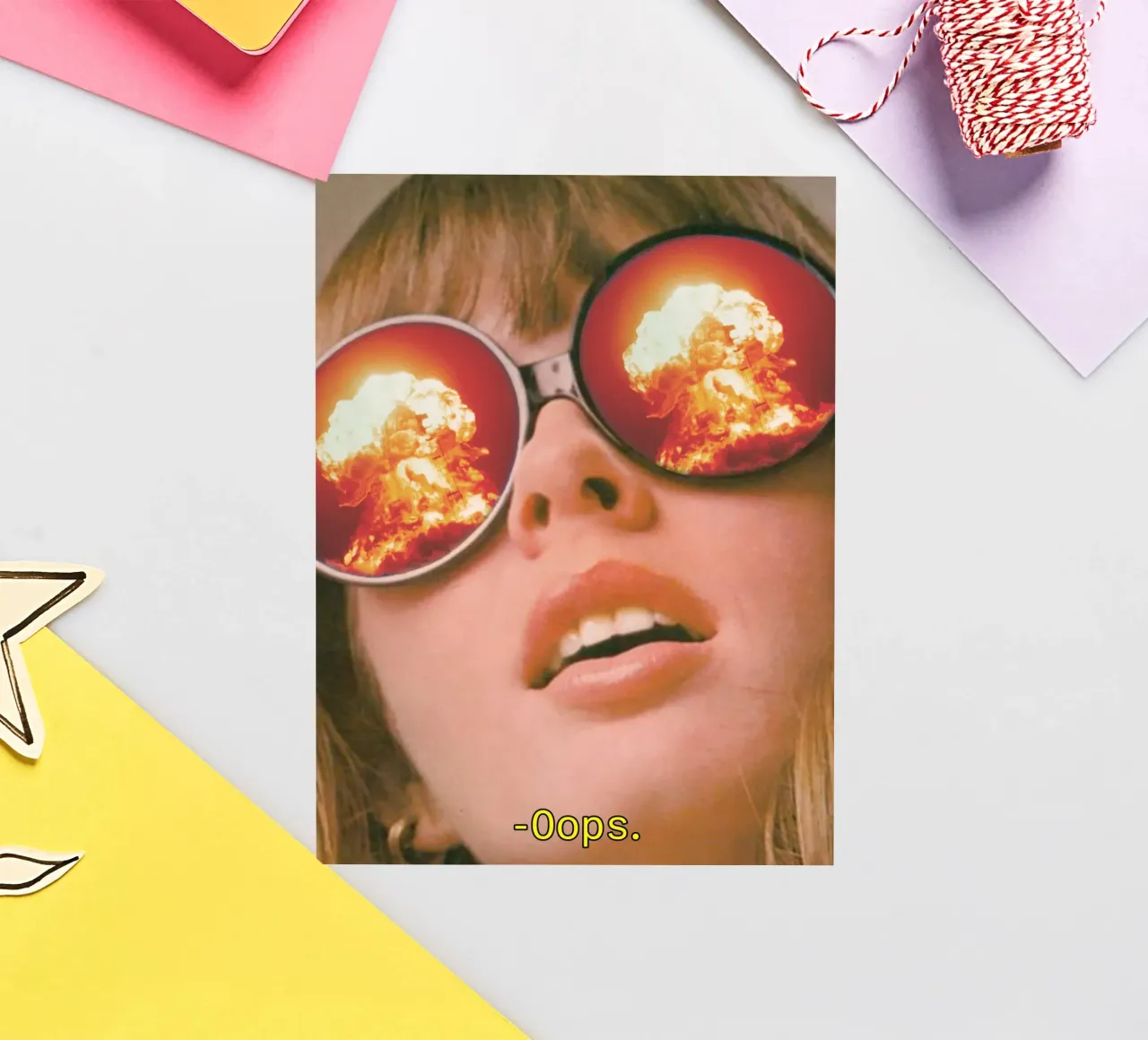 Oops. (The Explosion) sticker by MsGonzalez