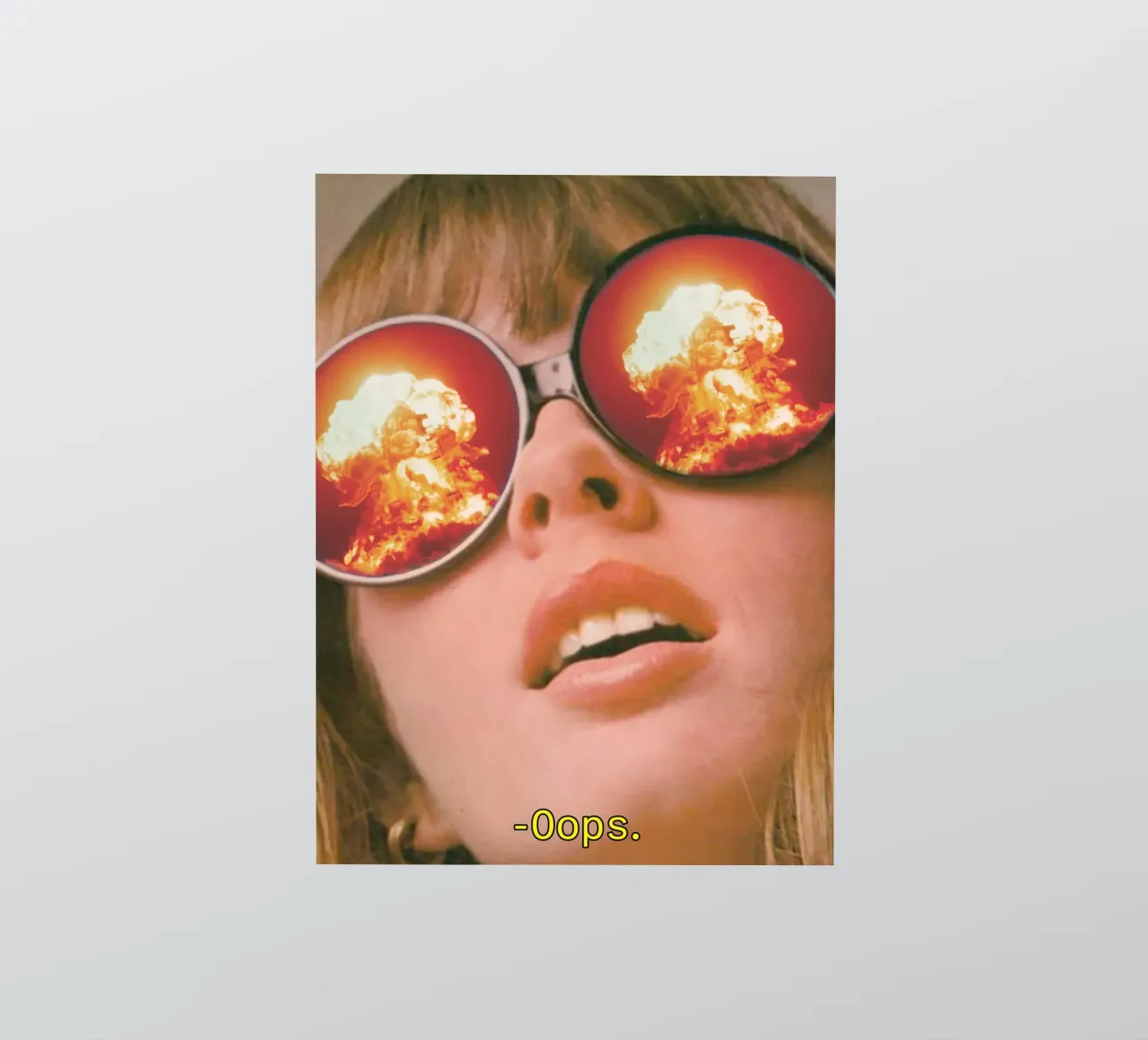 Oops. (The Explosion) sticker by MsGonzalez