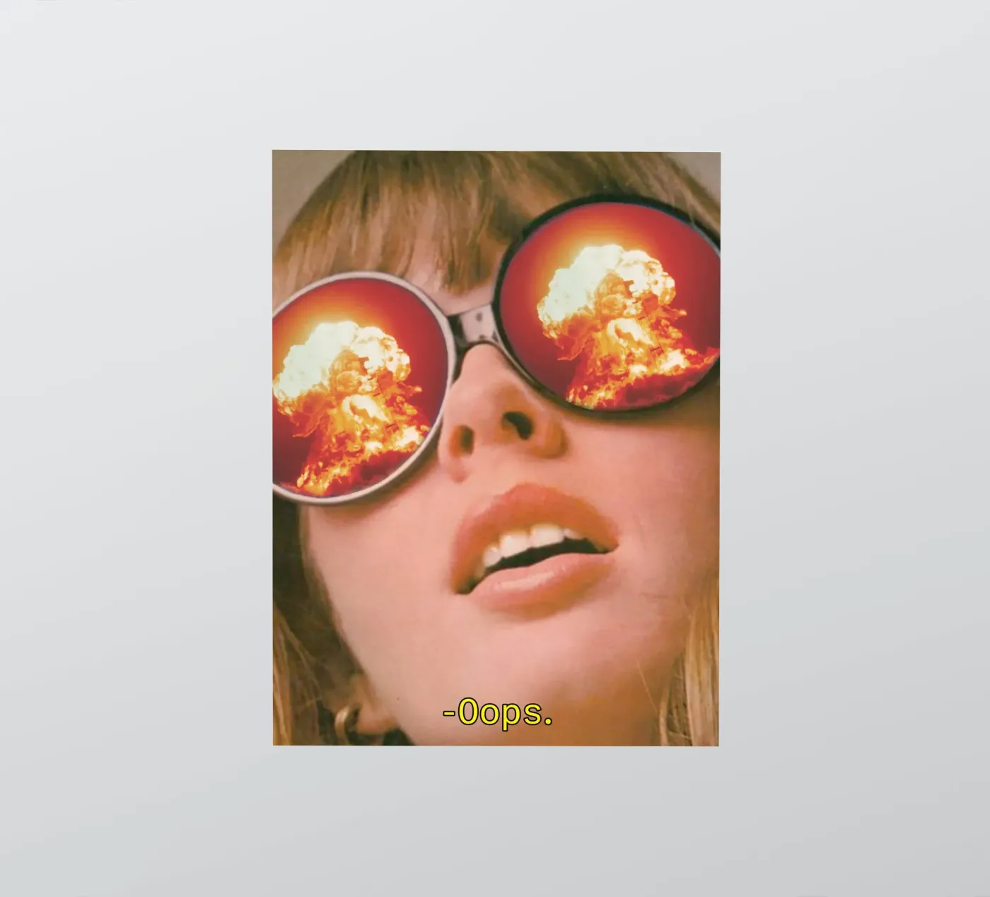 Oops. (The Explosion) sticker by MsGonzalez