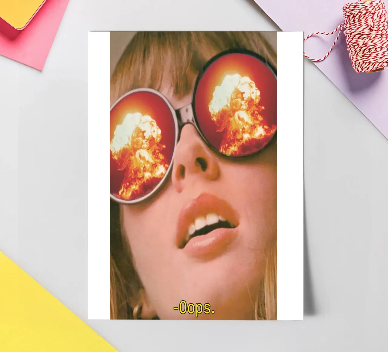 Oops. (The Explosion) sticker sheet by MsGonzalez