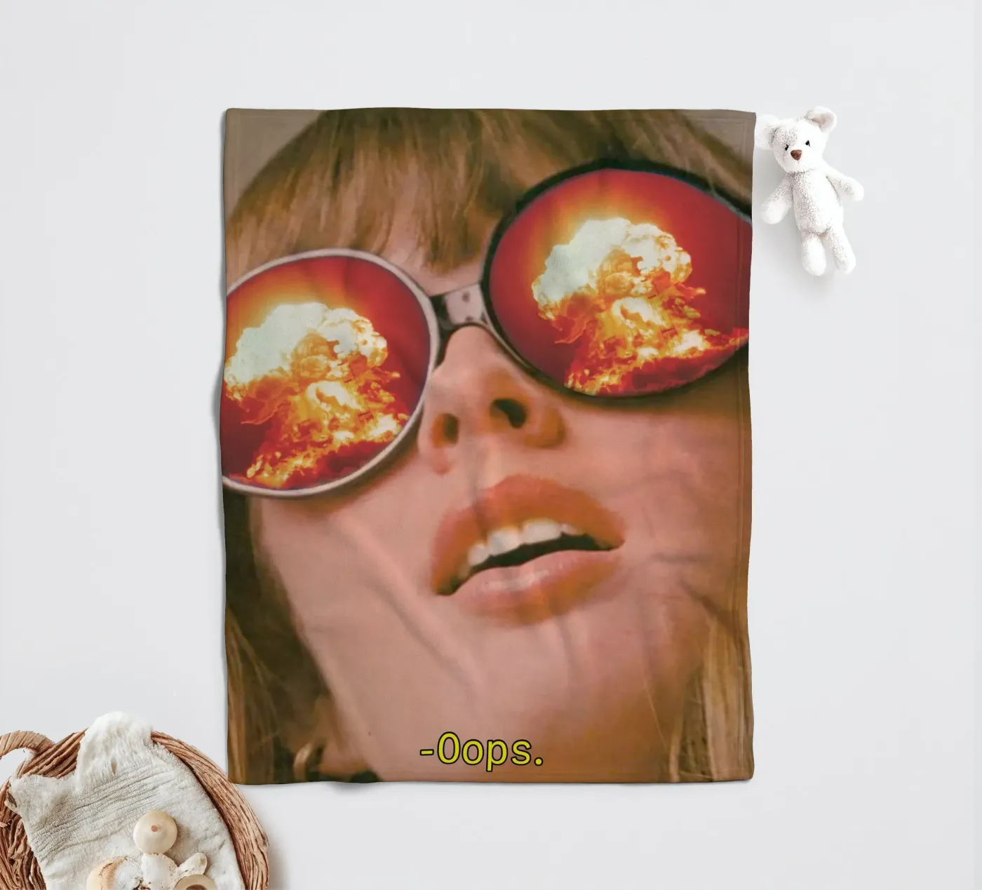 Oops. (The Explosion) fleece blanket by MsGonzalez