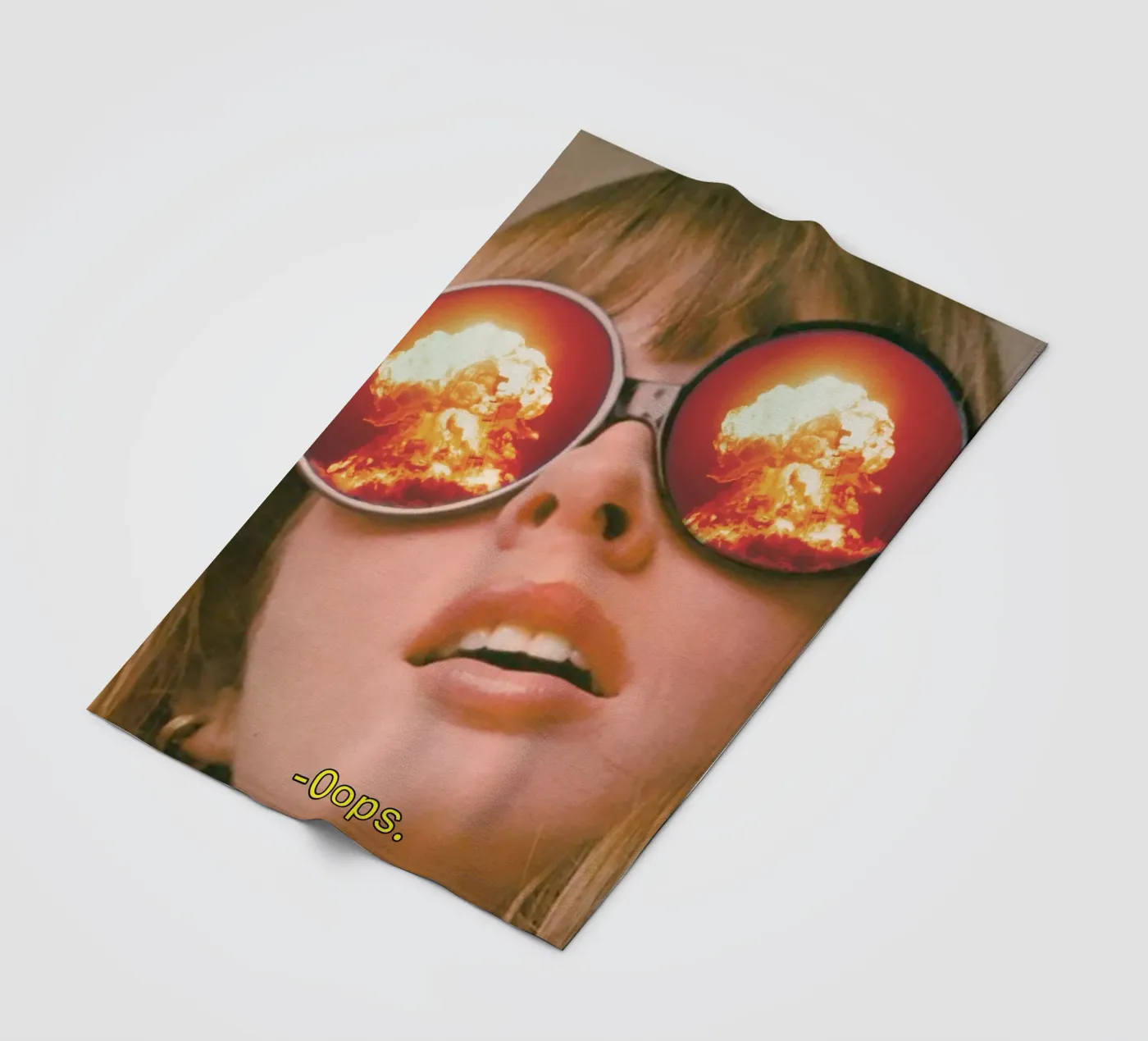 Oops. (The Explosion) fleece blanket by MsGonzalez