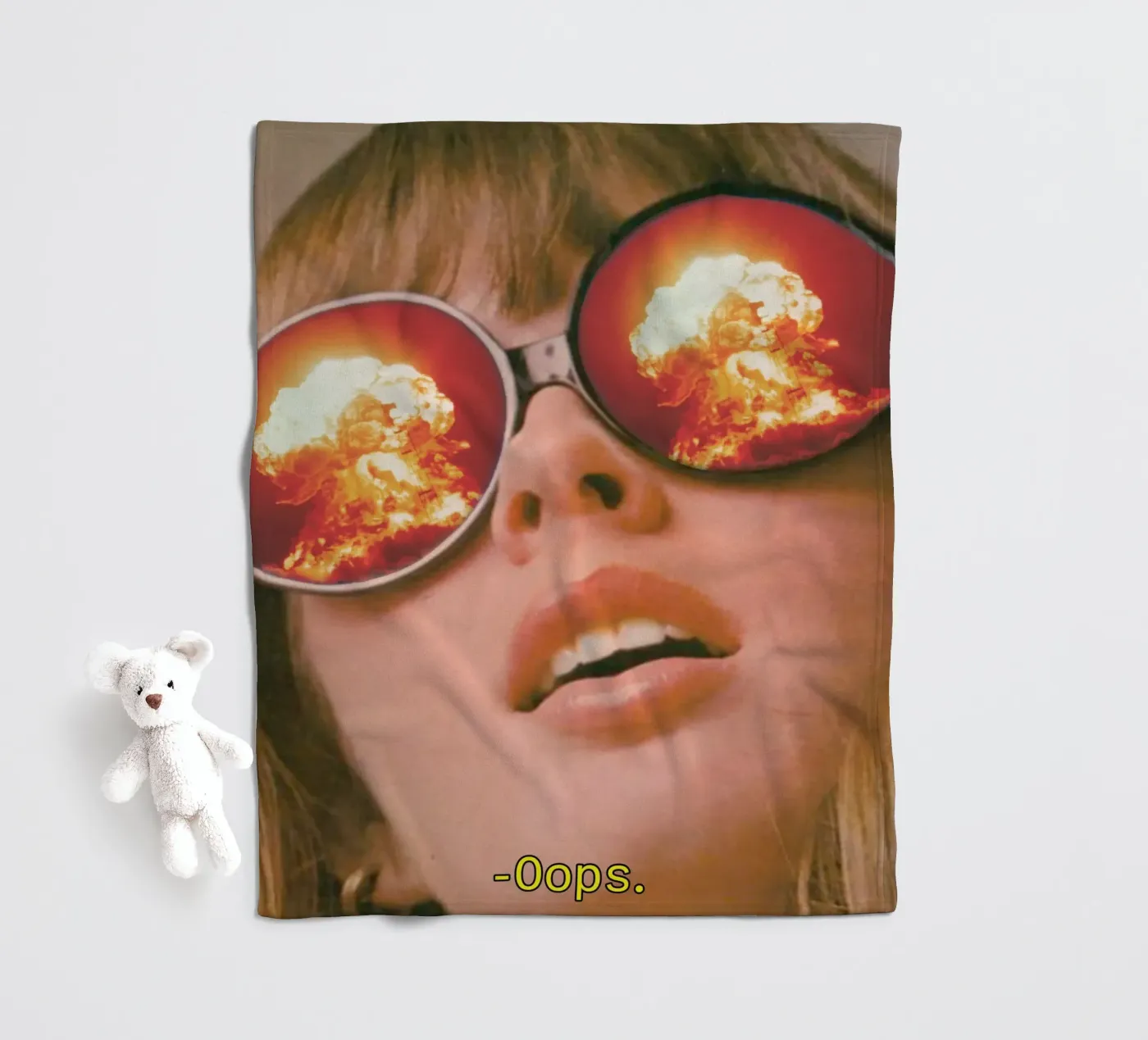 Oops. (The Explosion) fleece blanket by MsGonzalez