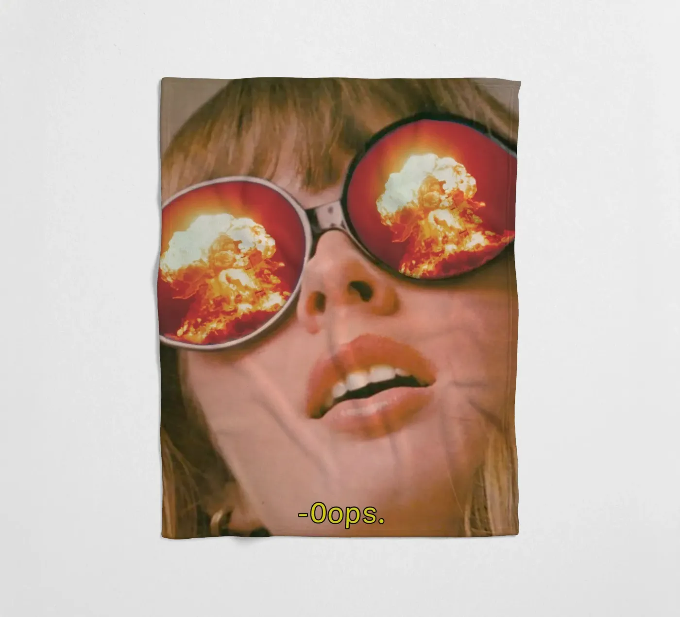 Oops. (The Explosion) fleece blanket by MsGonzalez