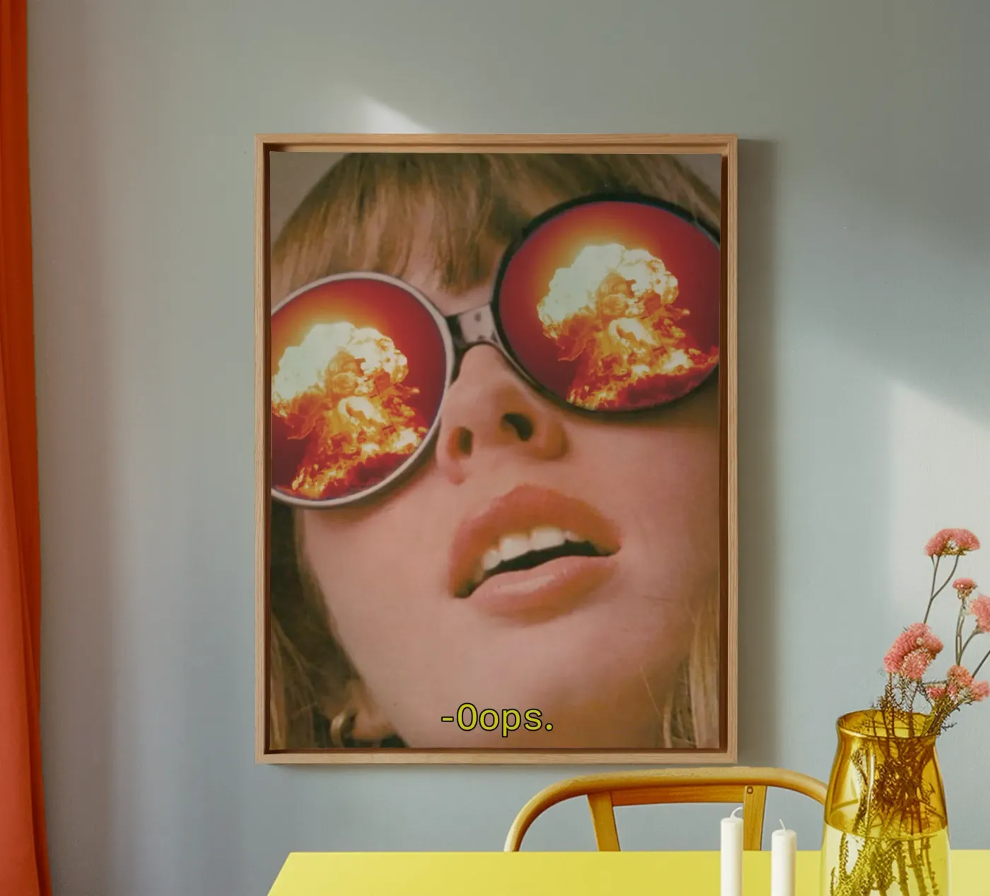 Oops. (The Explosion) canvas by MsGonzalez