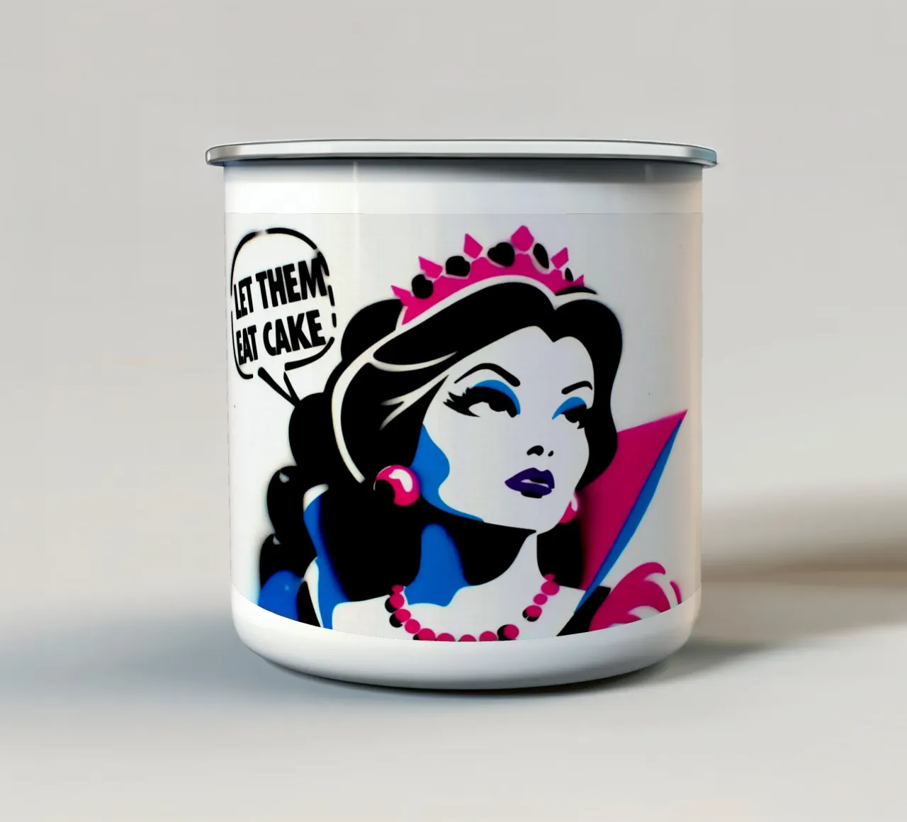 Let them eat cake – Stencil, Graffiti & Streetart tazza in smalto da STAN Z.