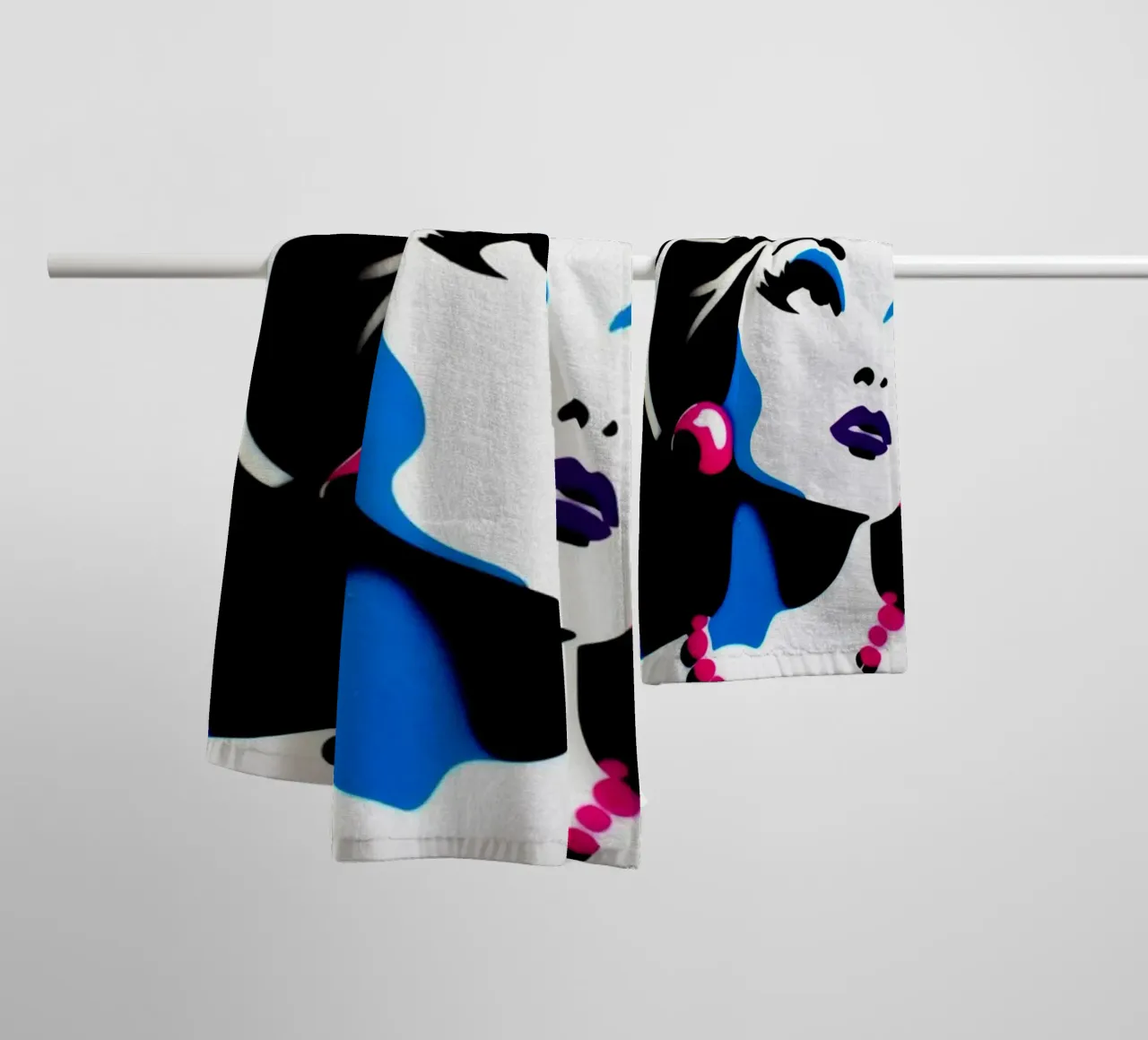 Let them eat cake – Stencil, Graffiti & Streetart asciugamano da bagno da STAN Z.