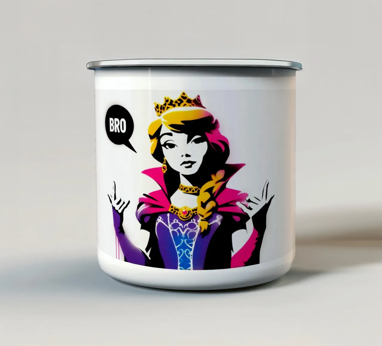 Bro – Stencil, Graffiti & Streetart tazza in smalto da STAN Z.