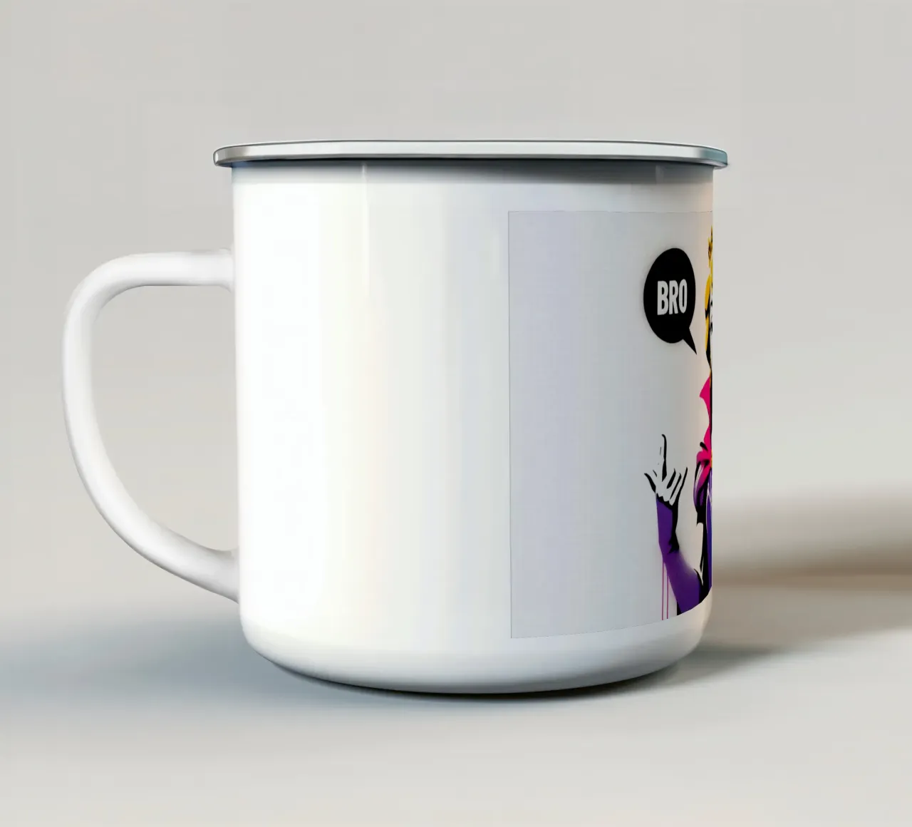 Bro – Stencil, Graffiti & Streetart tazza in smalto da STAN Z.
