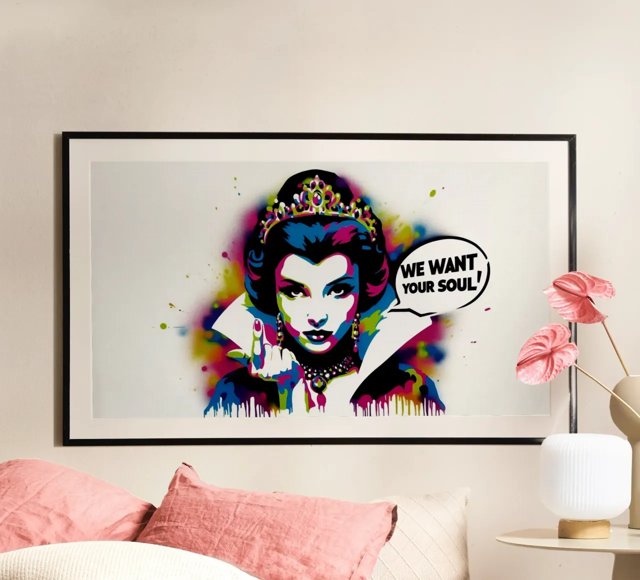 We want your soul – Stencil, Graffiti & Streetart poster da STAN Z.