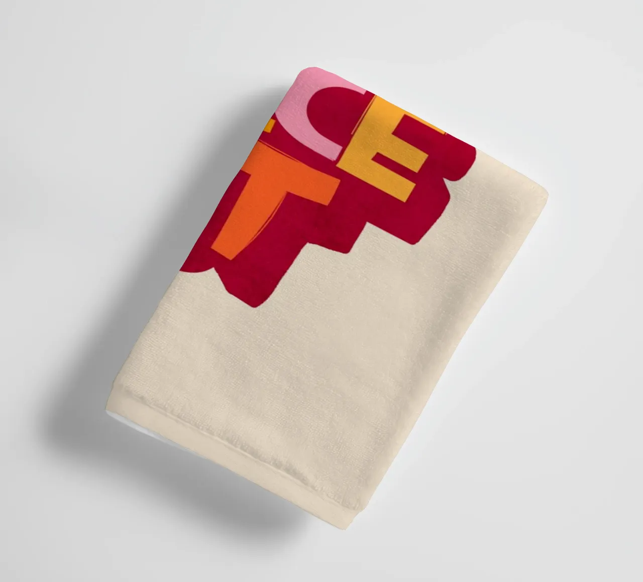 Colorful Retro Dance Typography Print asciugamano da bagno da showmemars