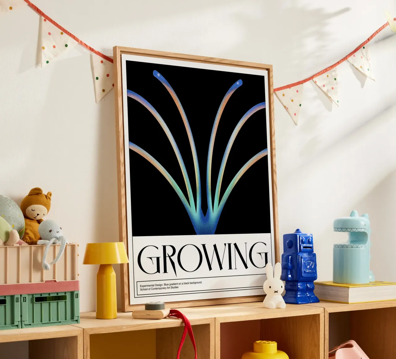 Crescita, design grafico, poster plexiglass da Peaches Art Prints