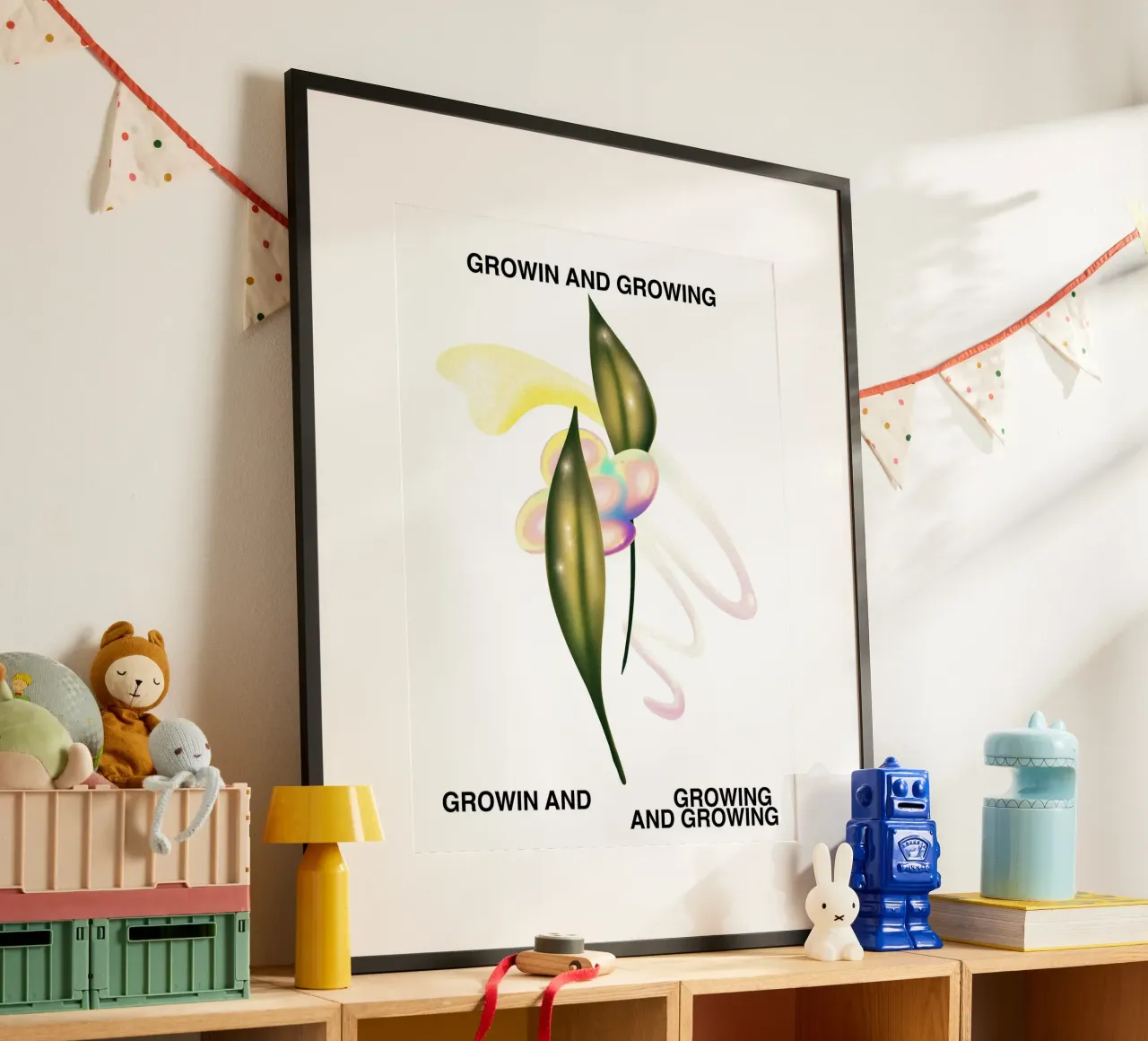 Crescere e crescere, botanica, poster di design grafico carta hahnemühle da Peaches Art Prints