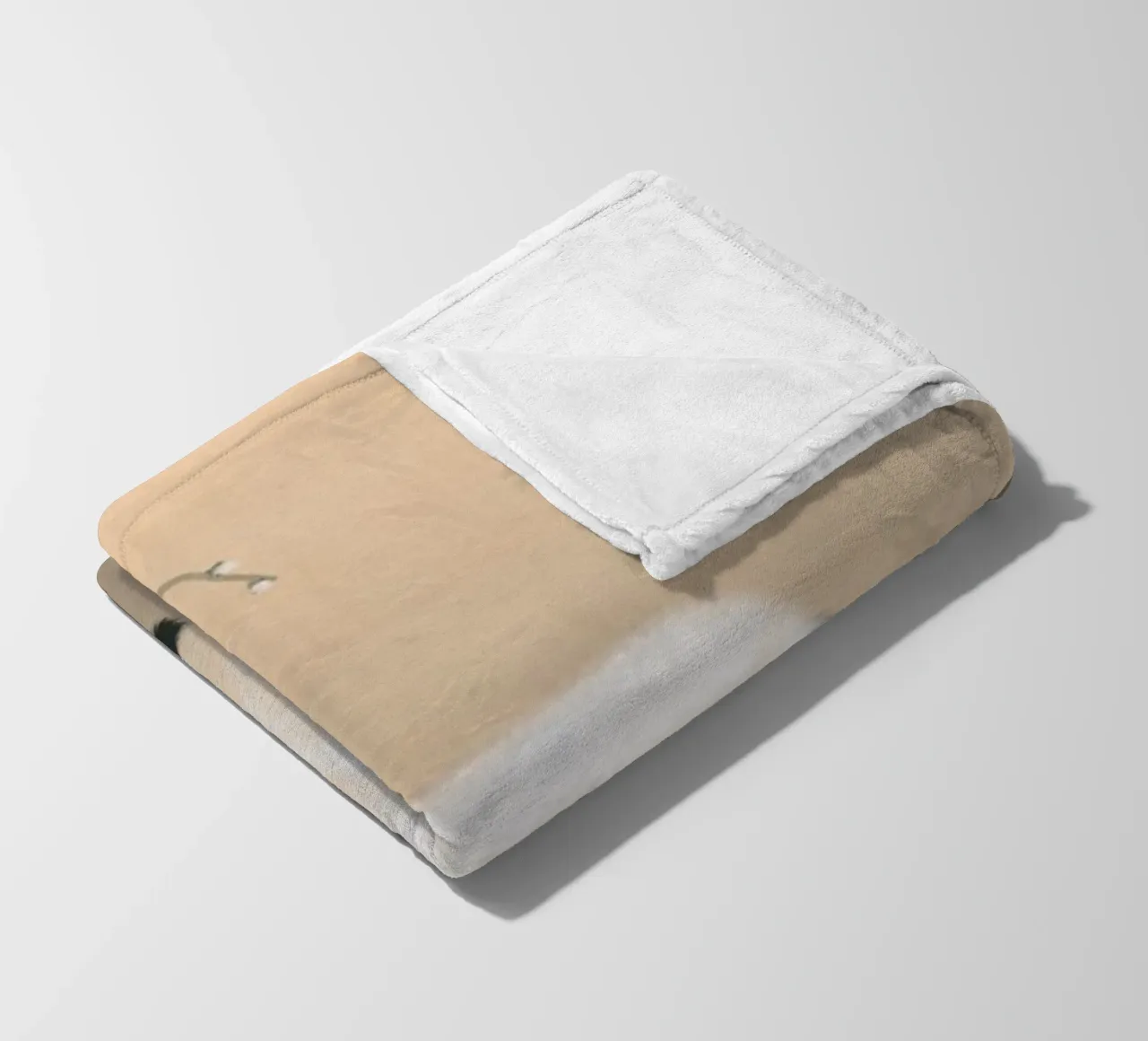 Gatto e fiori di prugno - Hishida shunso coperta in pile da William Store