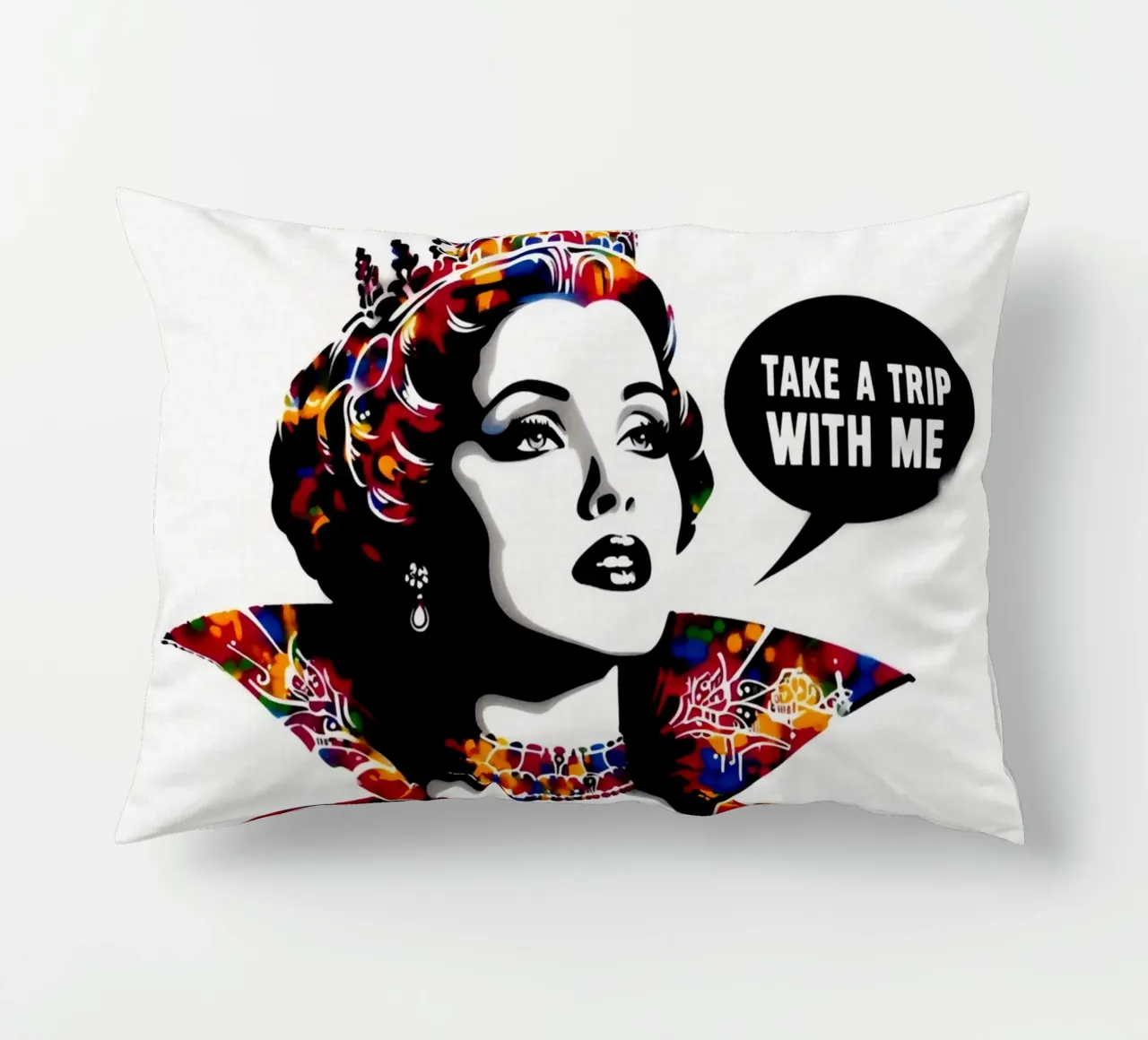 Take a trip with me – Stencil, Graffiti & Streetart cuscino da STAN Z.