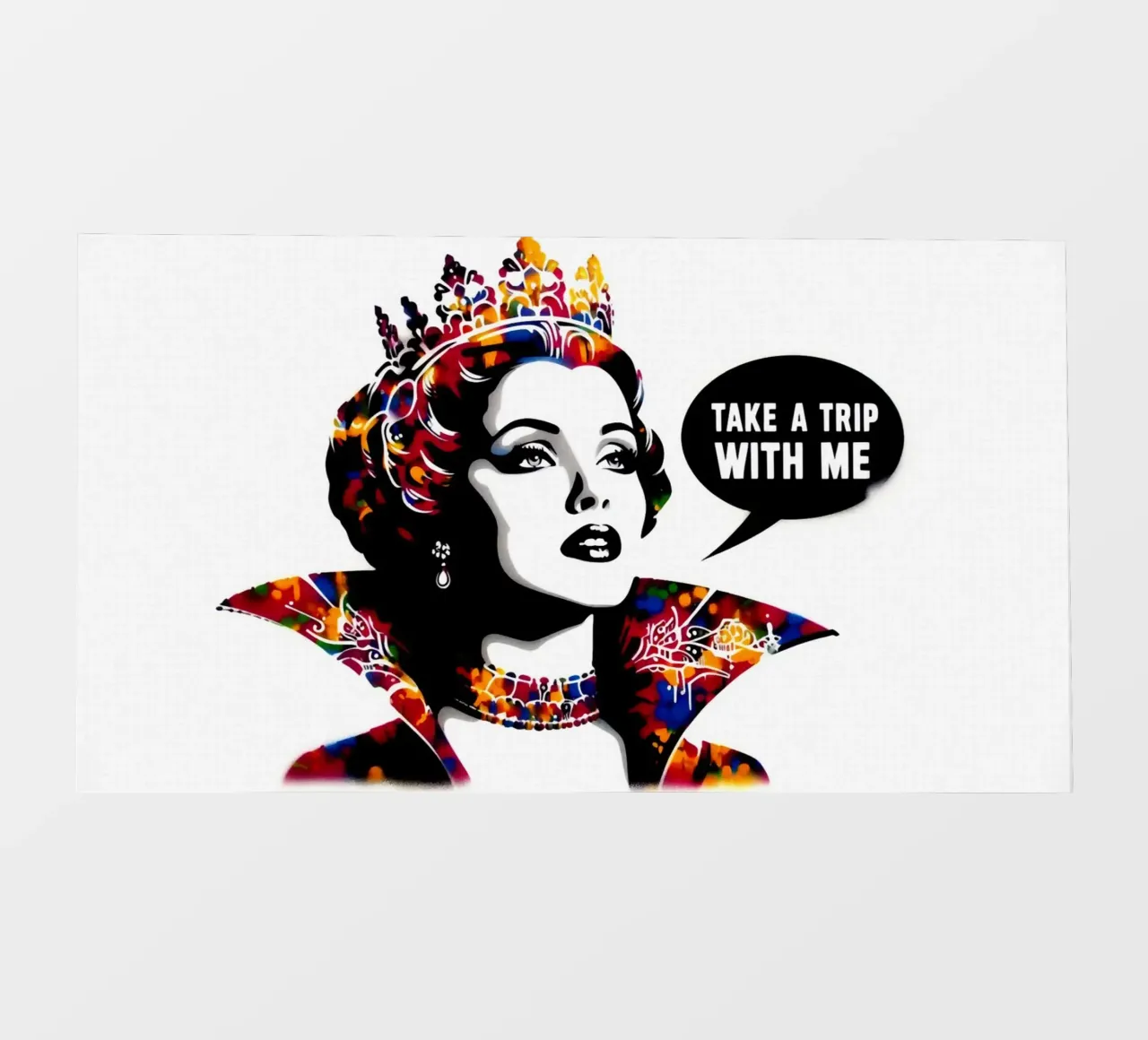 Take a trip with me – Stencil, Graffiti & Streetart telo in pvc da STAN Z.