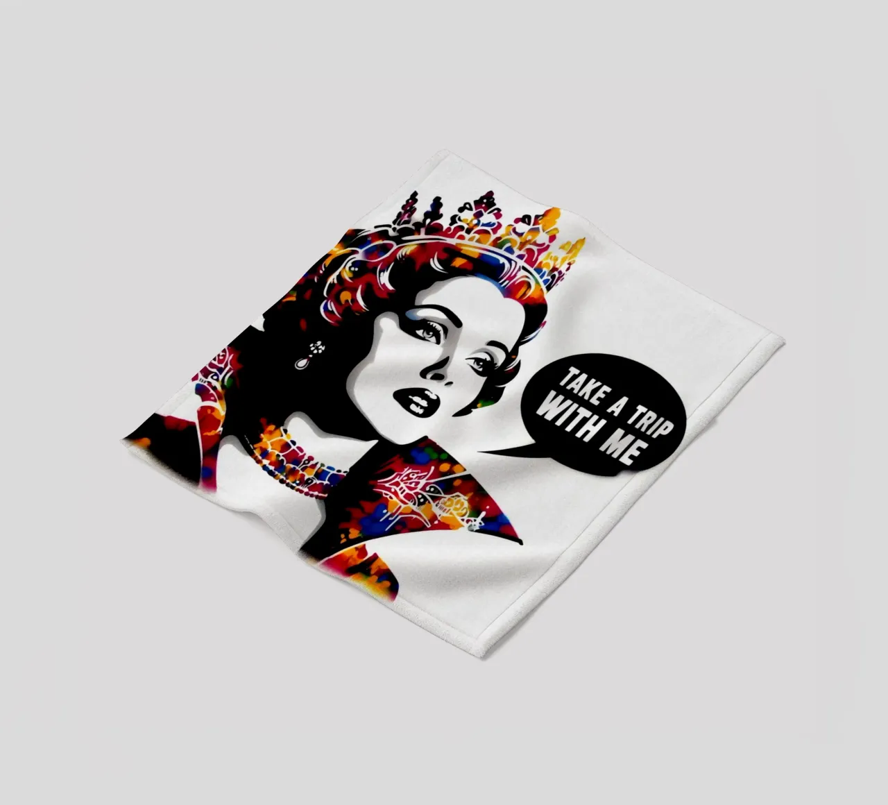 Take a trip with me – Stencil, Graffiti & Streetart coperta in pile da STAN Z.