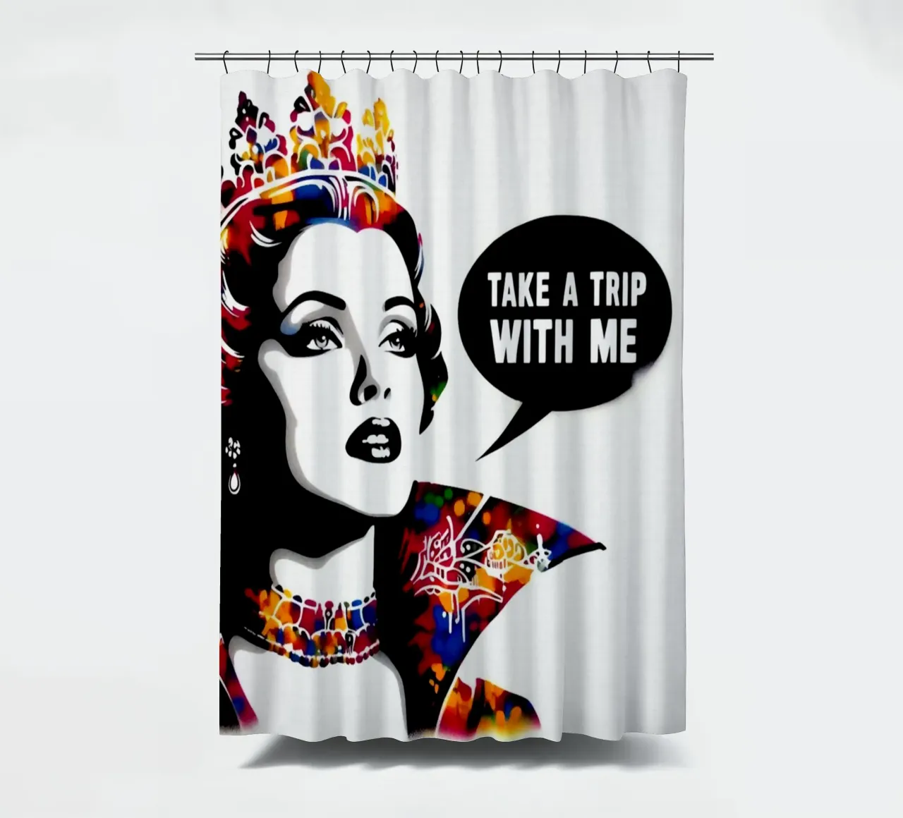 Take a trip with me – Stencil, Graffiti & Streetart tenda da doccia da STAN Z.