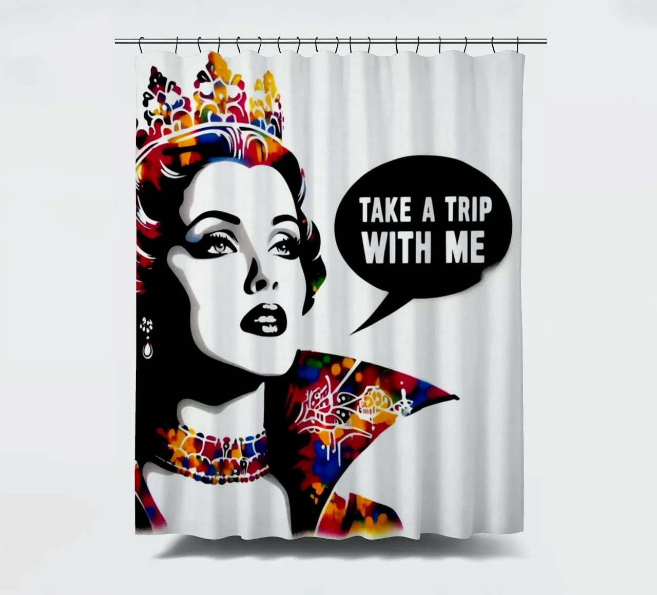 Take a trip with me – Stencil, Graffiti & Streetart tenda da doccia da STAN Z.