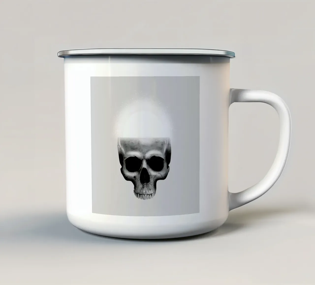 Skull Rise tazza in smalto da Chris Wharton