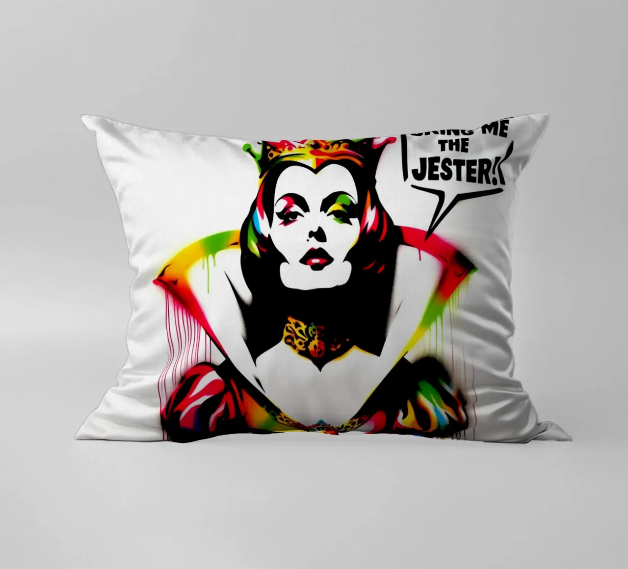 Bring me the Jester – Stencil, Graffiti & Streetart cuscino da STAN Z.