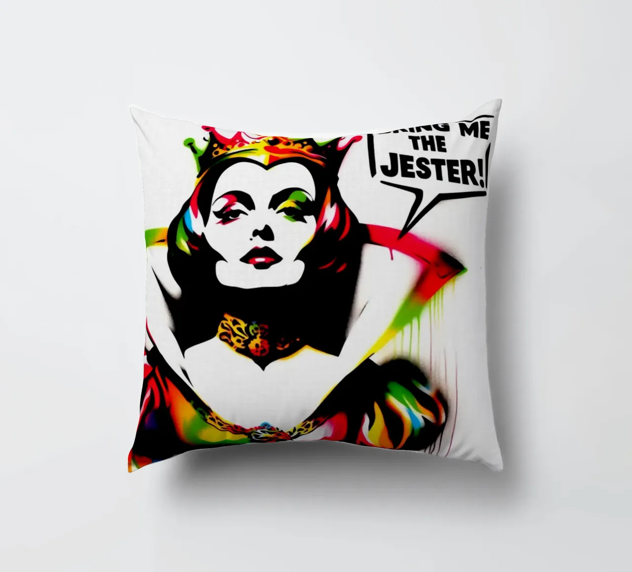 Bring me the Jester – Stencil, Graffiti & Streetart cuscino da STAN Z.