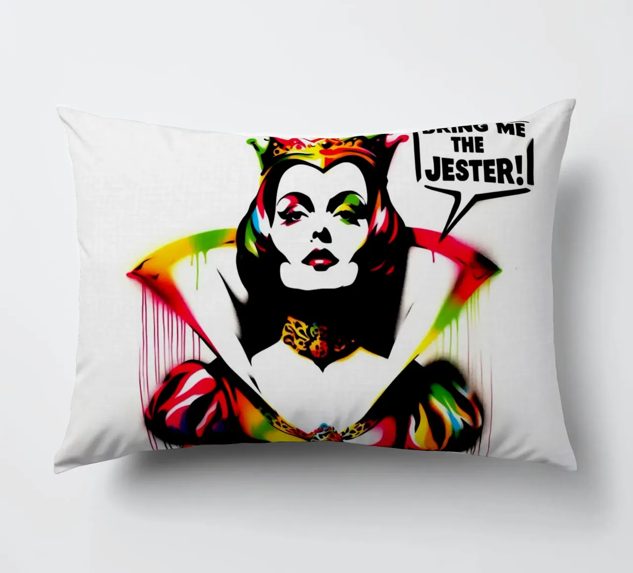 Bring me the Jester – Stencil, Graffiti & Streetart cuscino da STAN Z.