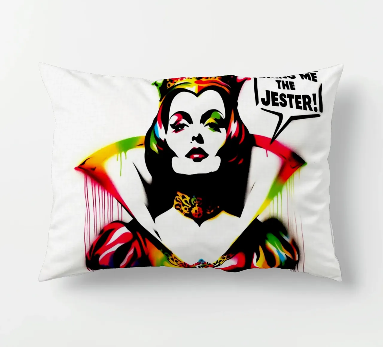 Bring me the Jester – Stencil, Graffiti & Streetart cuscino da STAN Z.
