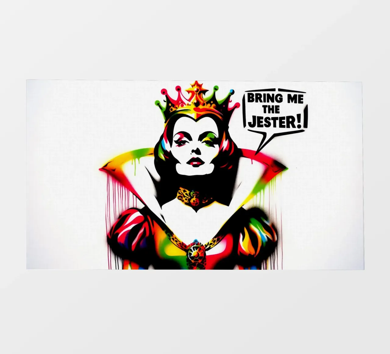 Bring me the Jester – Stencil, Graffiti & Streetart telo in pvc da STAN Z.