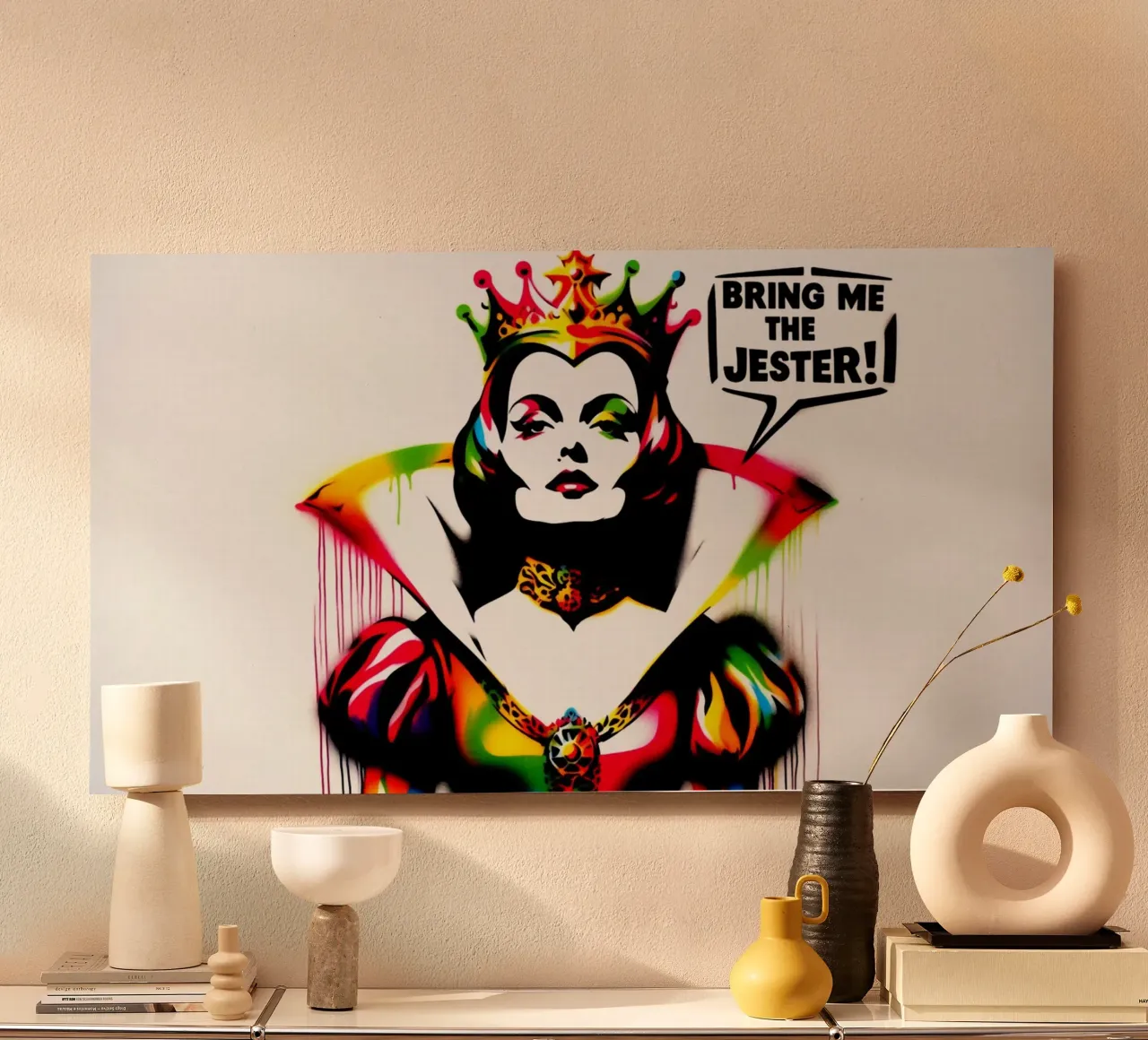Bring me the Jester – Stencil, Graffiti & Streetart alluminio dibond da STAN Z.