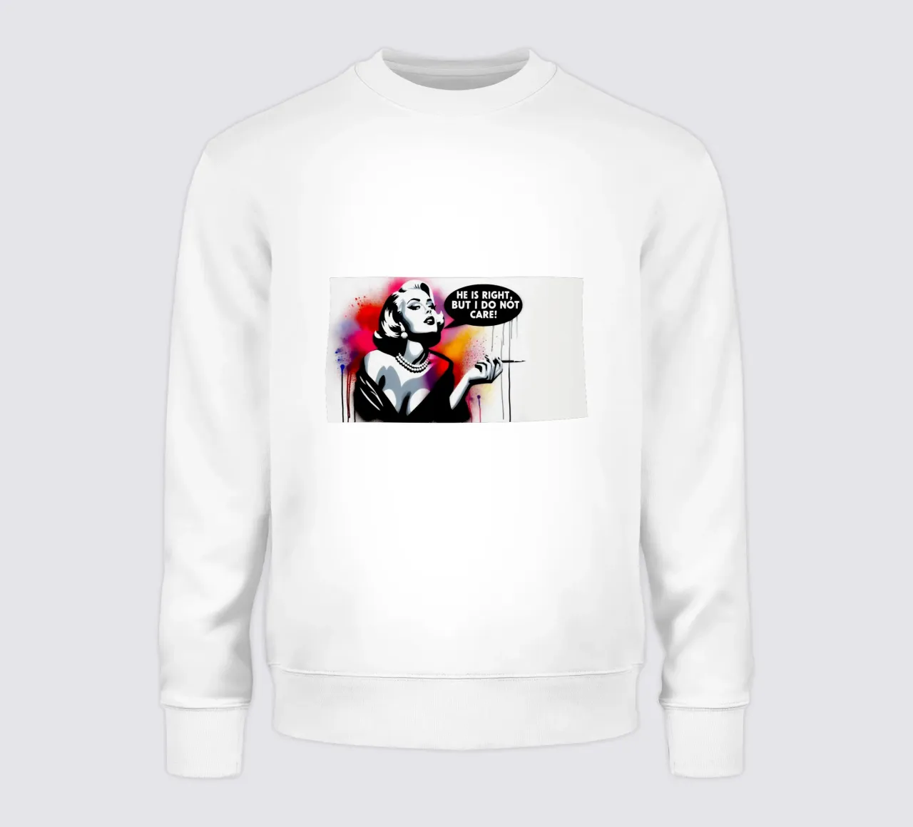 He is right – Stencil, Graffiti & Streetart sudadera de STAN Z.