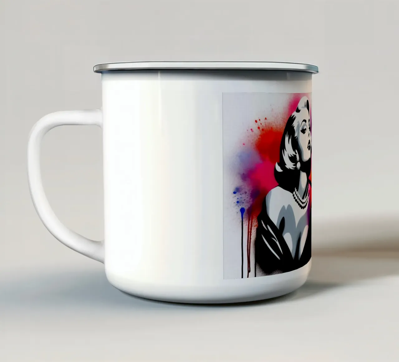 He is right – Stencil, Graffiti & Streetart tazza in smalto da STAN Z.