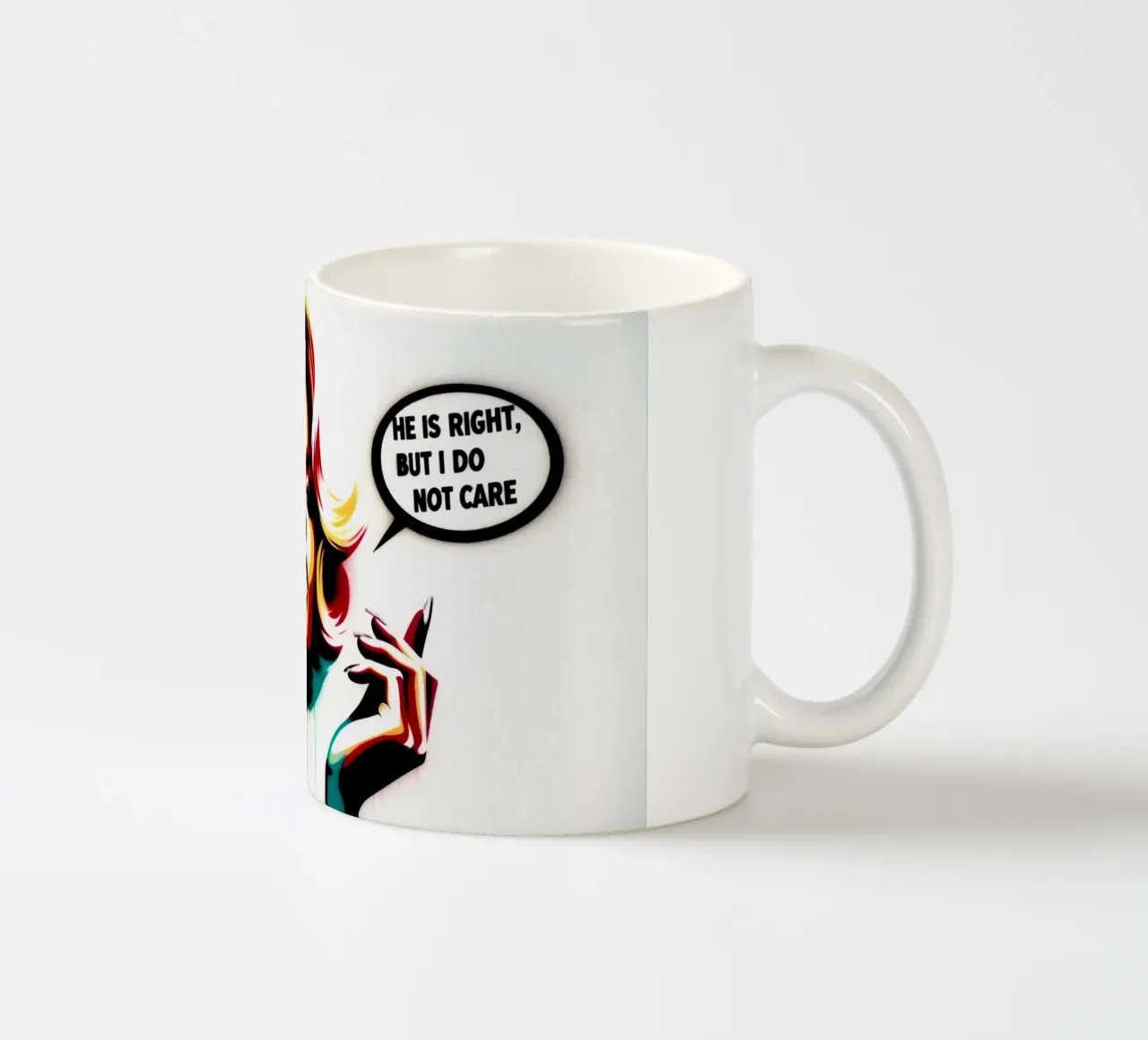 He is right – Stencil, Graffiti & Streetart tazza in ceramica da STAN Z.