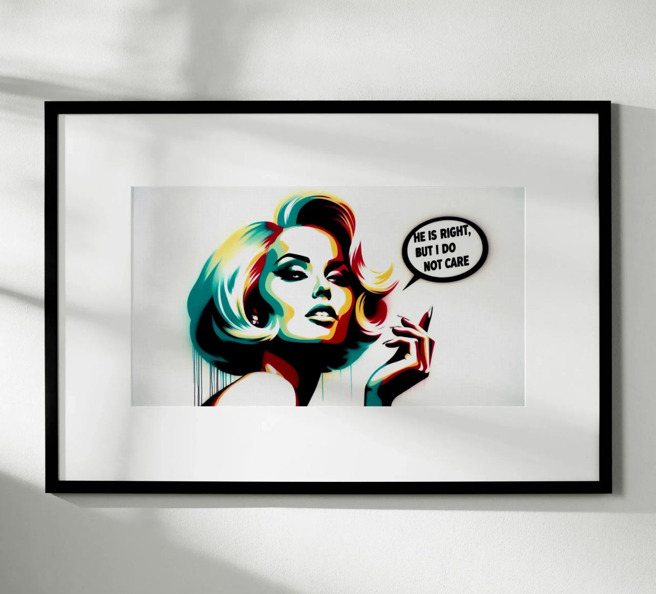 He is right – Stencil, Graffiti & Streetart poster by STAN Z.