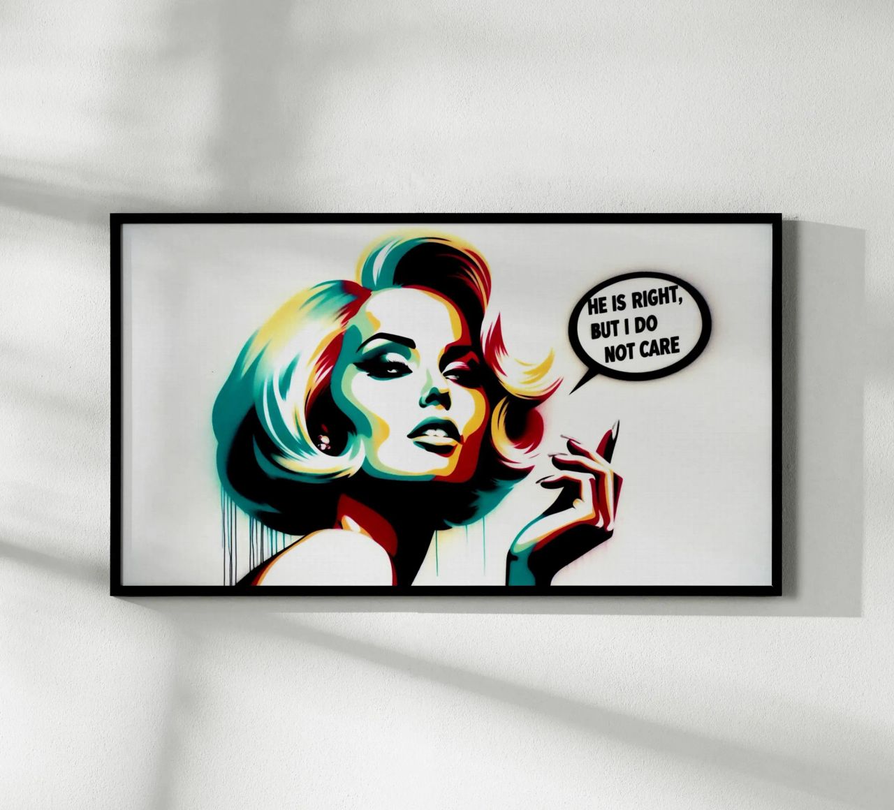 He is right – Stencil, Graffiti & Streetart poster by STAN Z.